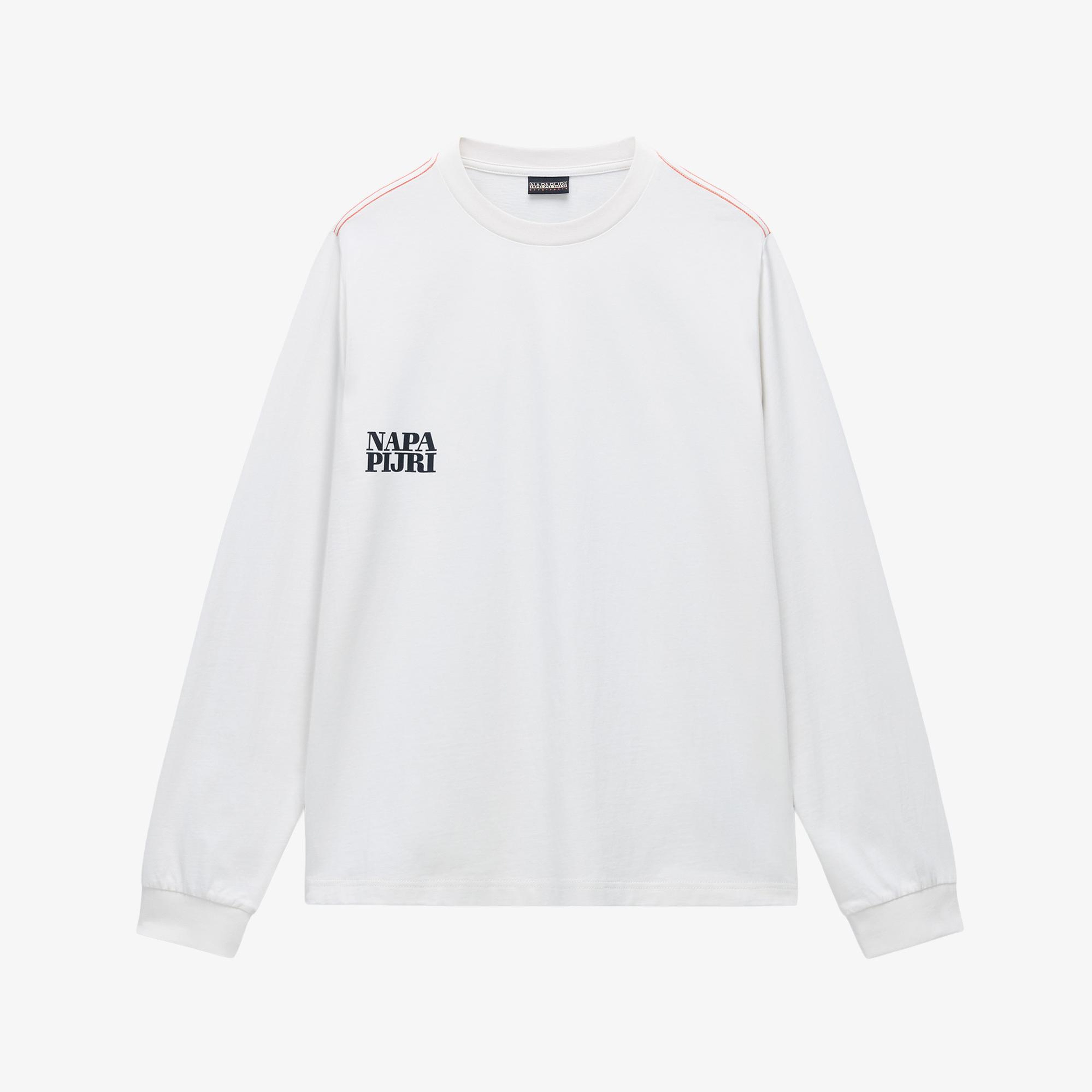 Napapijri S-Lodestar Erkek Beyaz T-Shirt