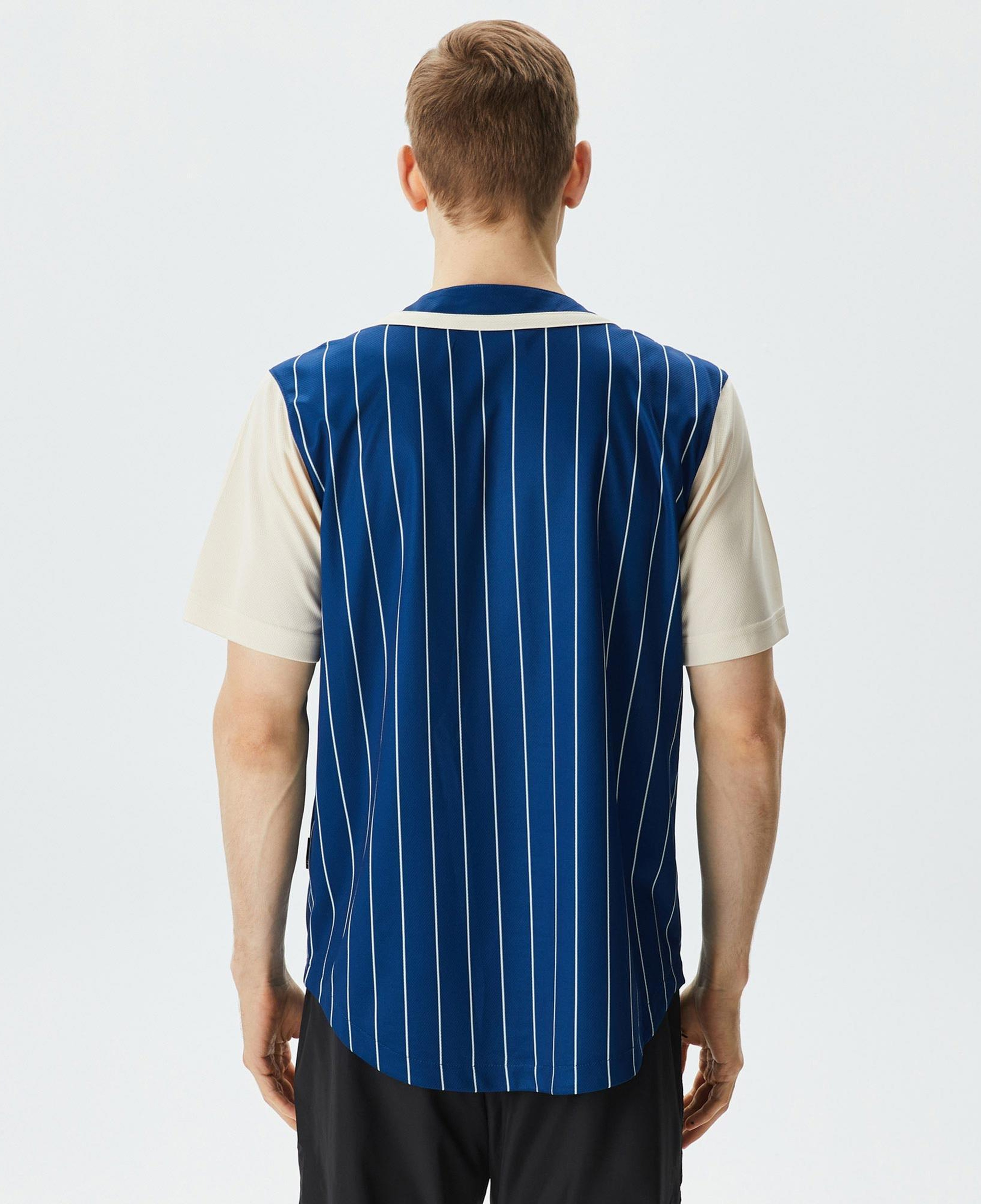 Karl Kani Trekking Block Pinstripe Baseball Erkek Mavi Gömlek