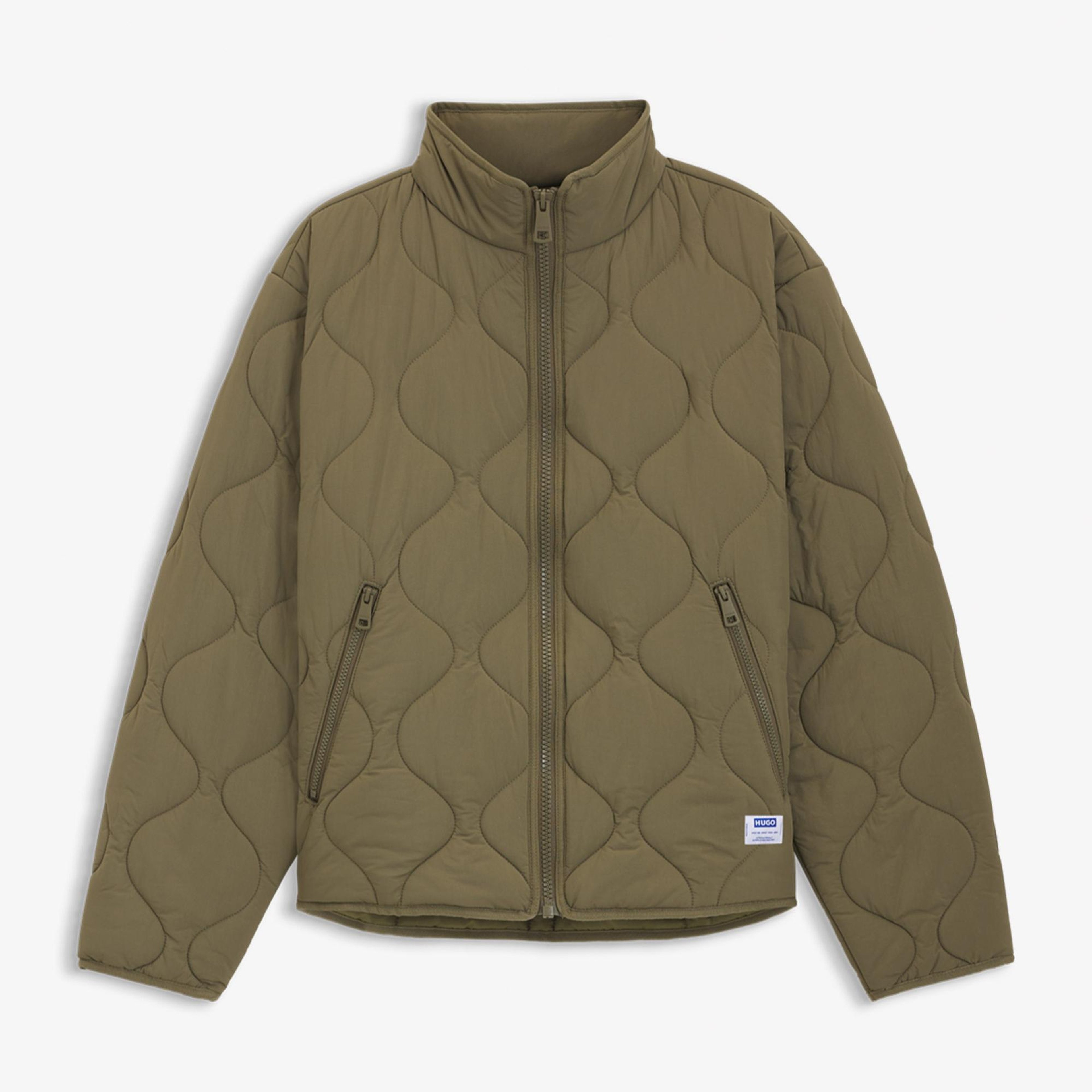 Hugo Boss Bodo Triple Stitching Erkek Yeşil Ceket