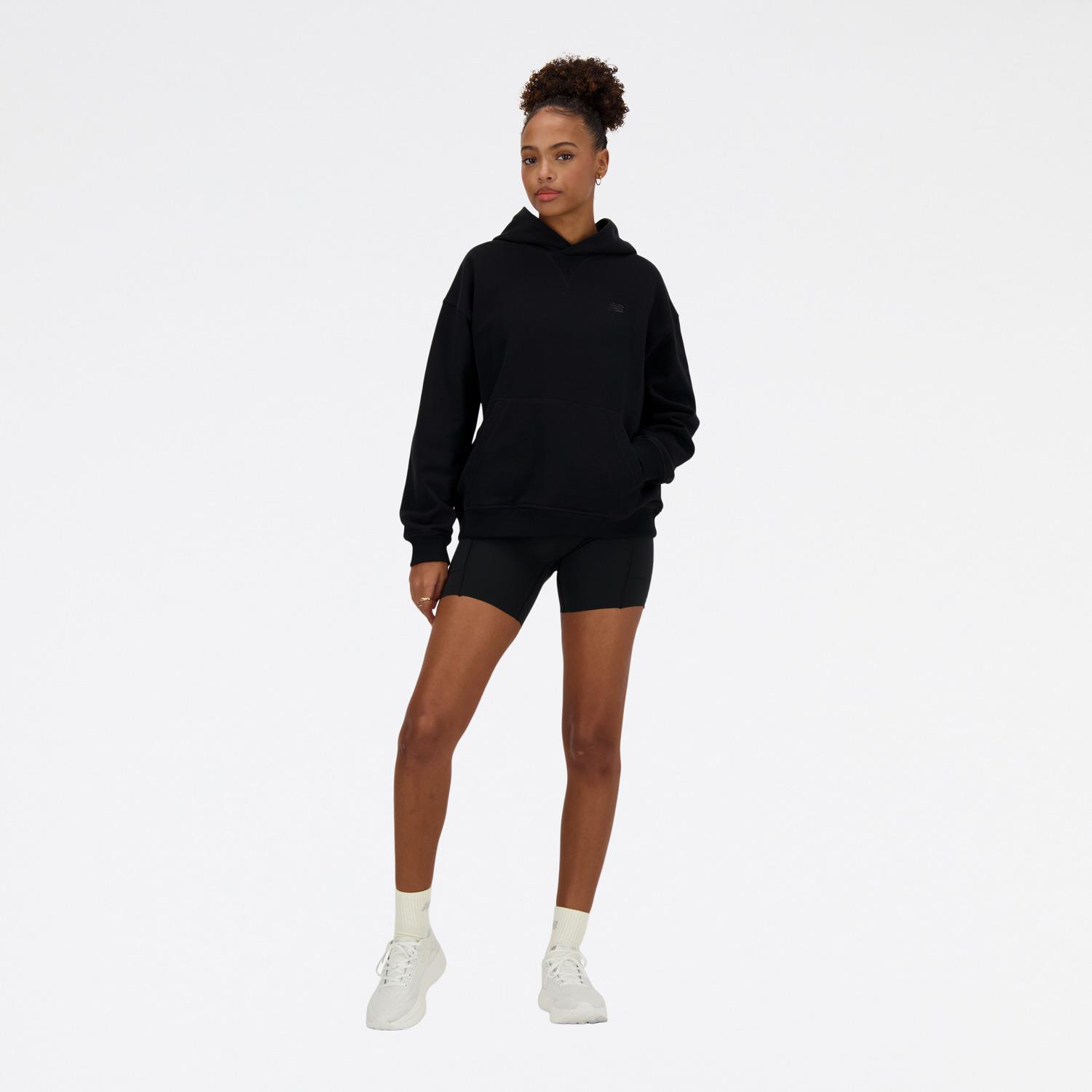 New Balance Athletics French Terry Kadın Siyah Hoodie