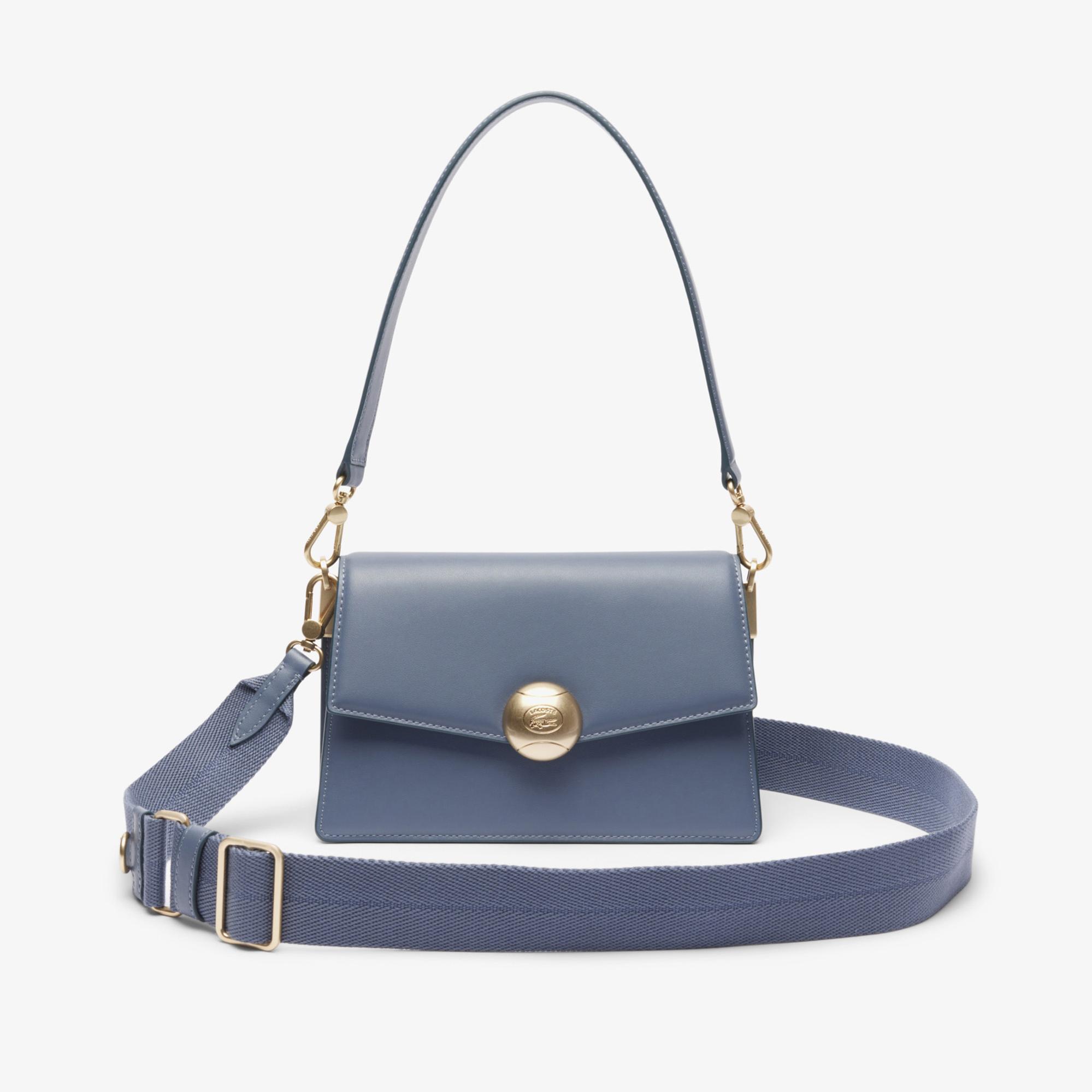 Lacoste Tennis Bliss Kadın Deri Mavi Omuz Çantası
