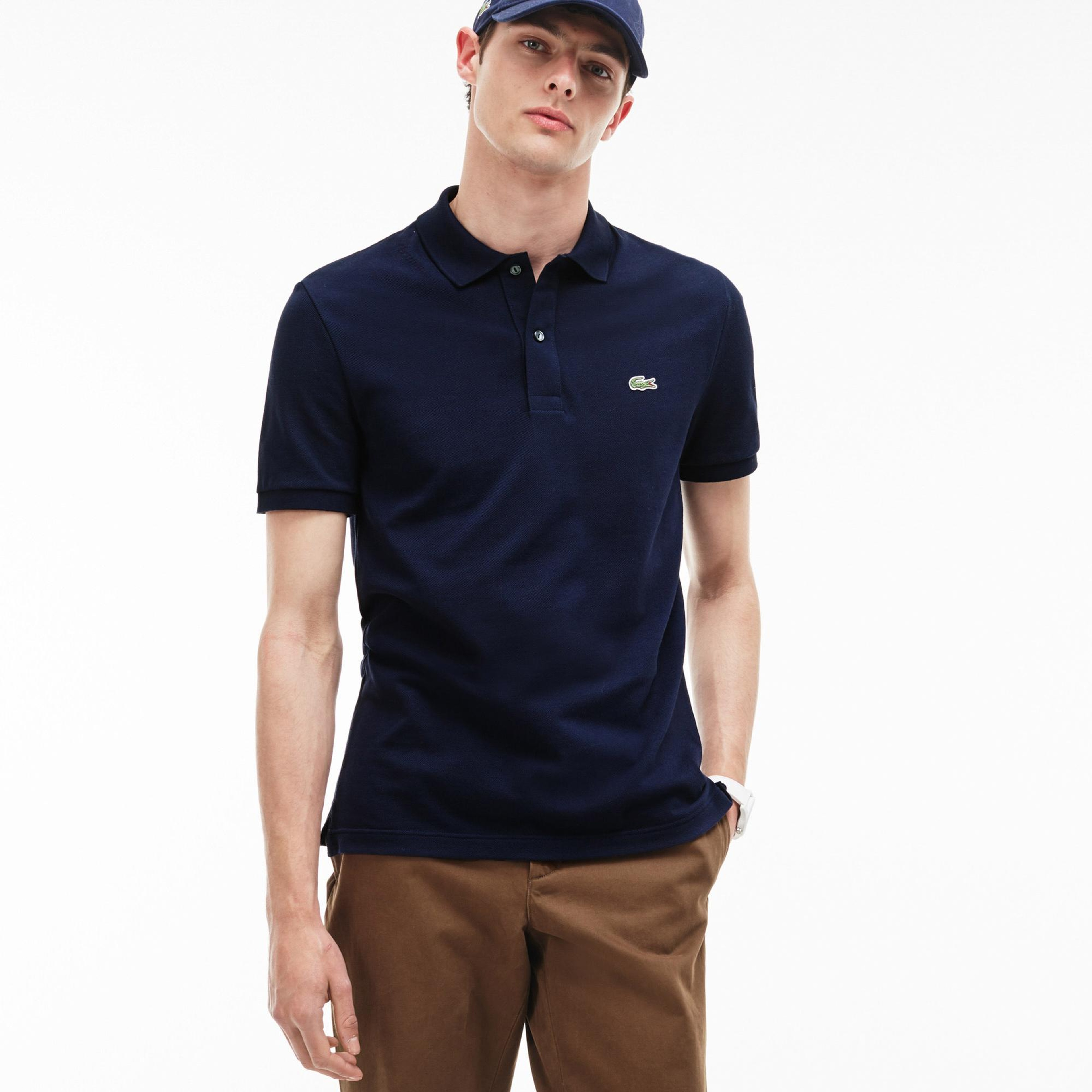 L.12.12 Erkek Slim Fit Lacivert Polo