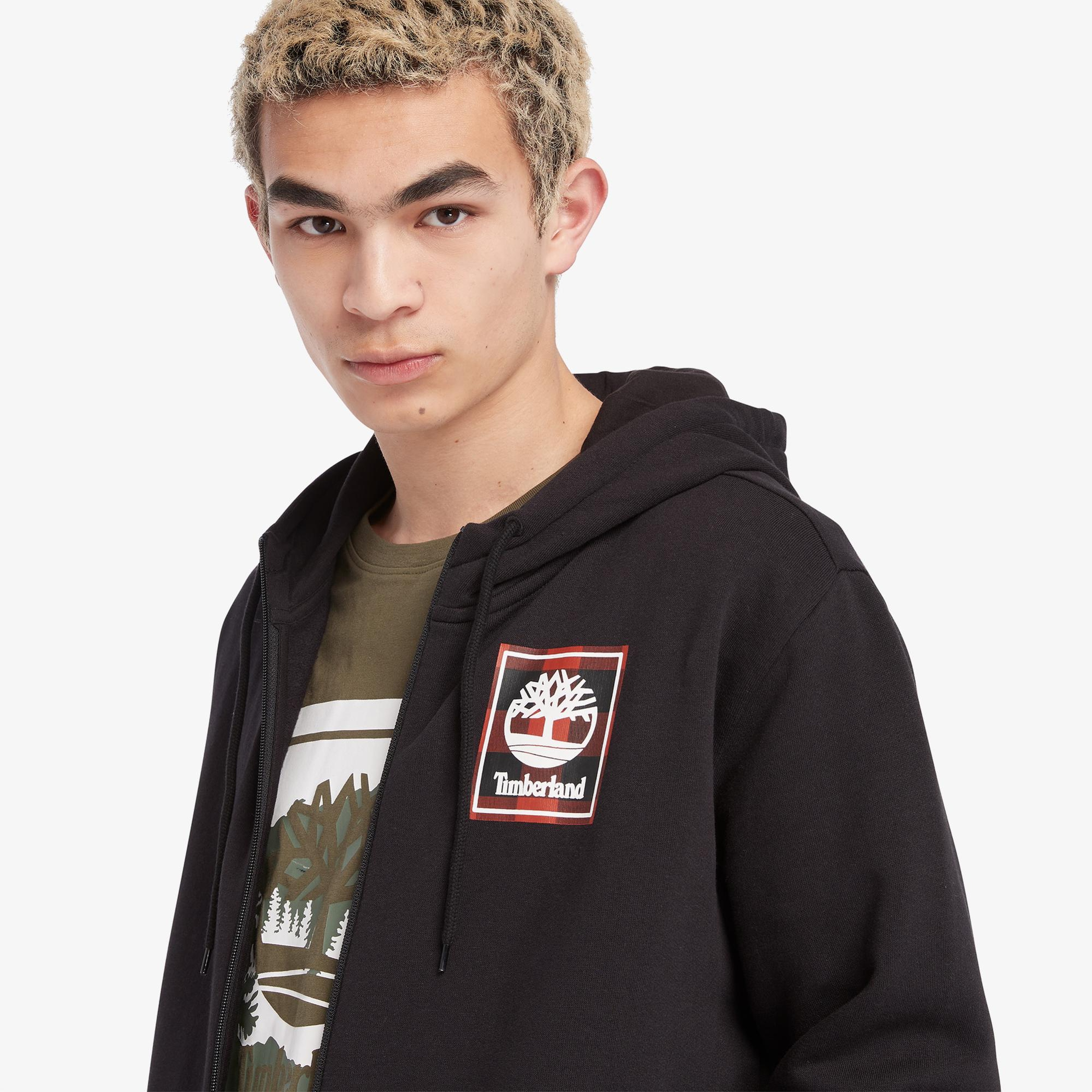 Timberland Tfo Buffalo Plaid Erkek Siyah Sweatshirt