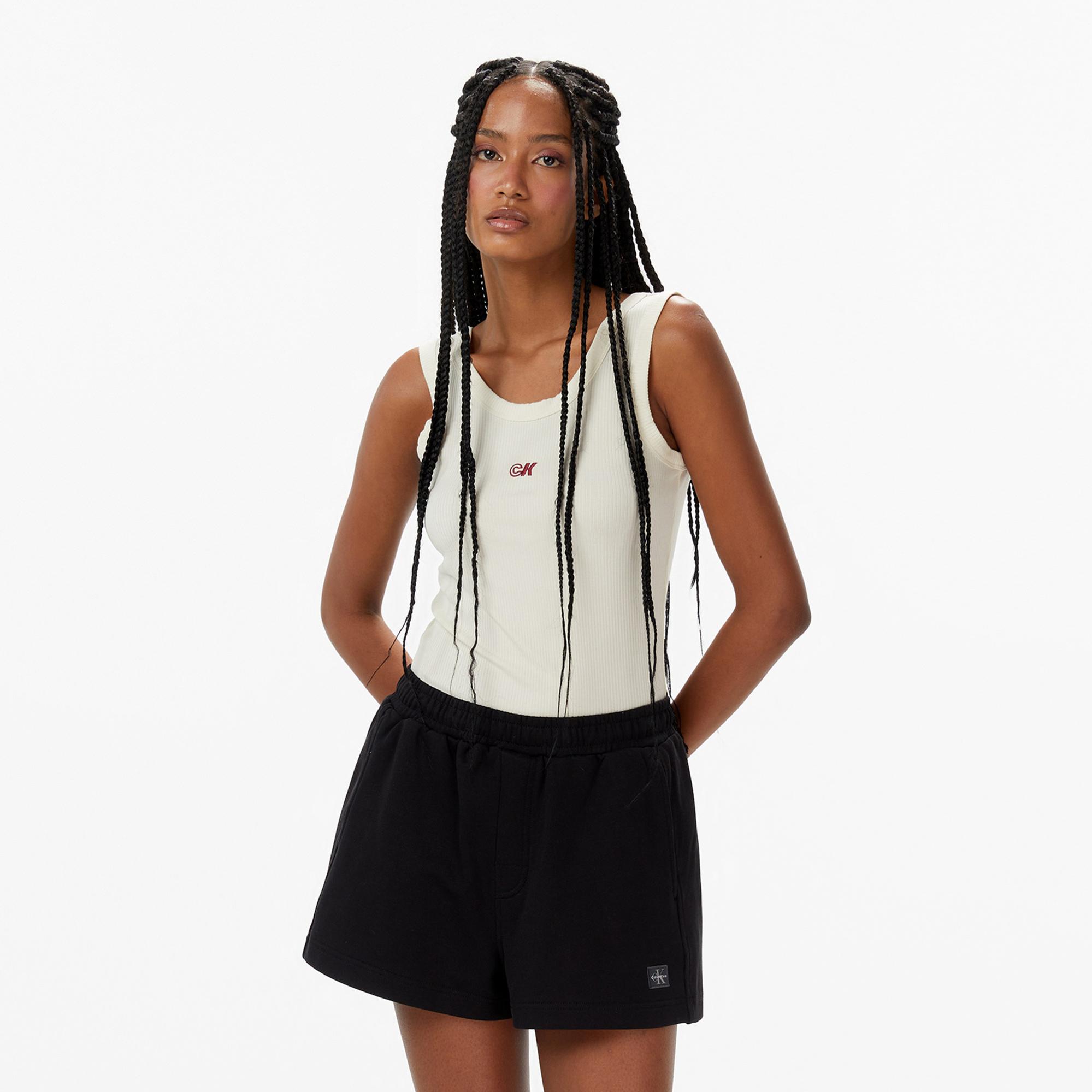 Calvin Klein Modal Tank Essential Kadın Beyaz T-Shirt