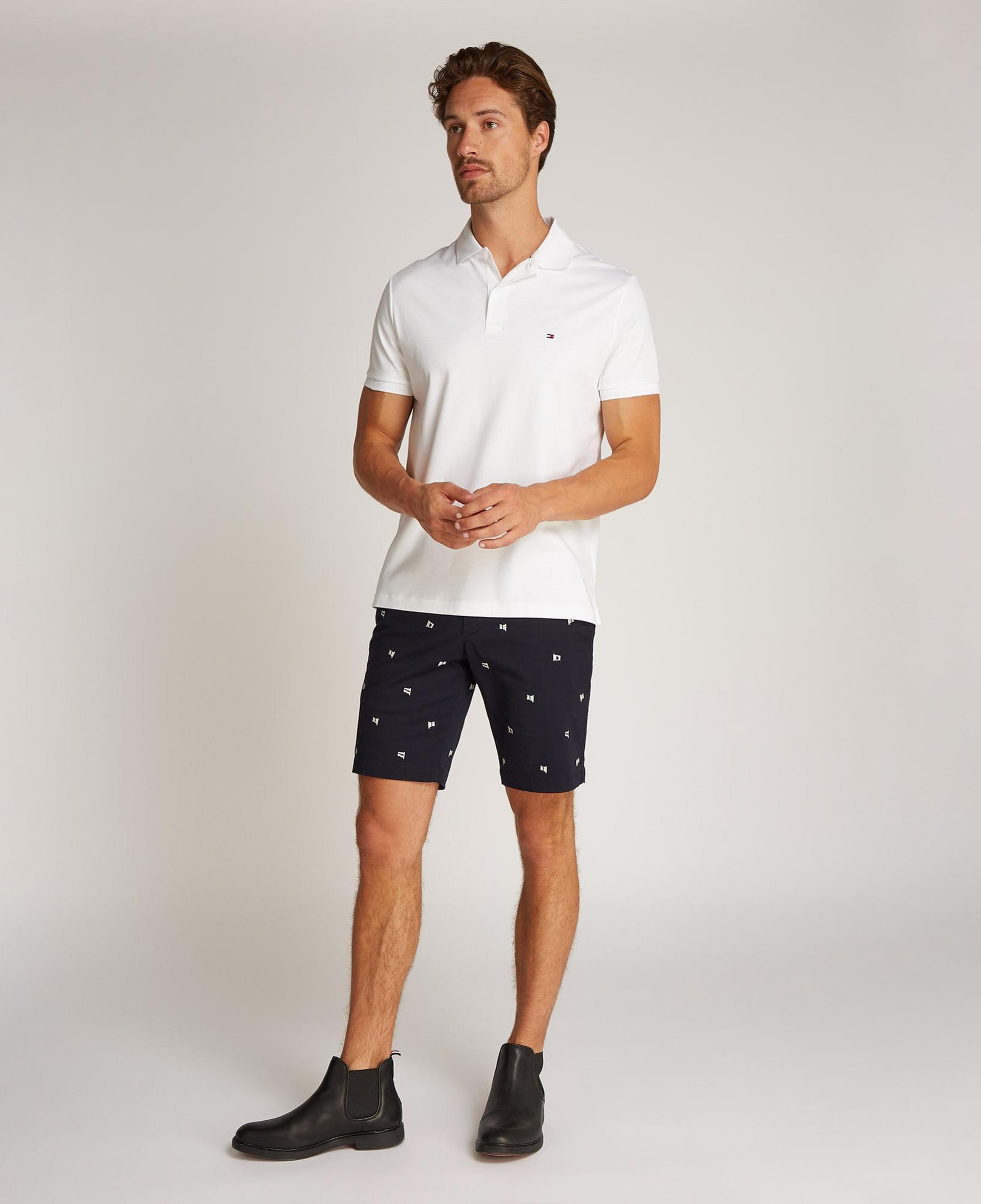 Tommy Hilfiger Liquid Cotton Essential Reg Erkek Beyaz Polo