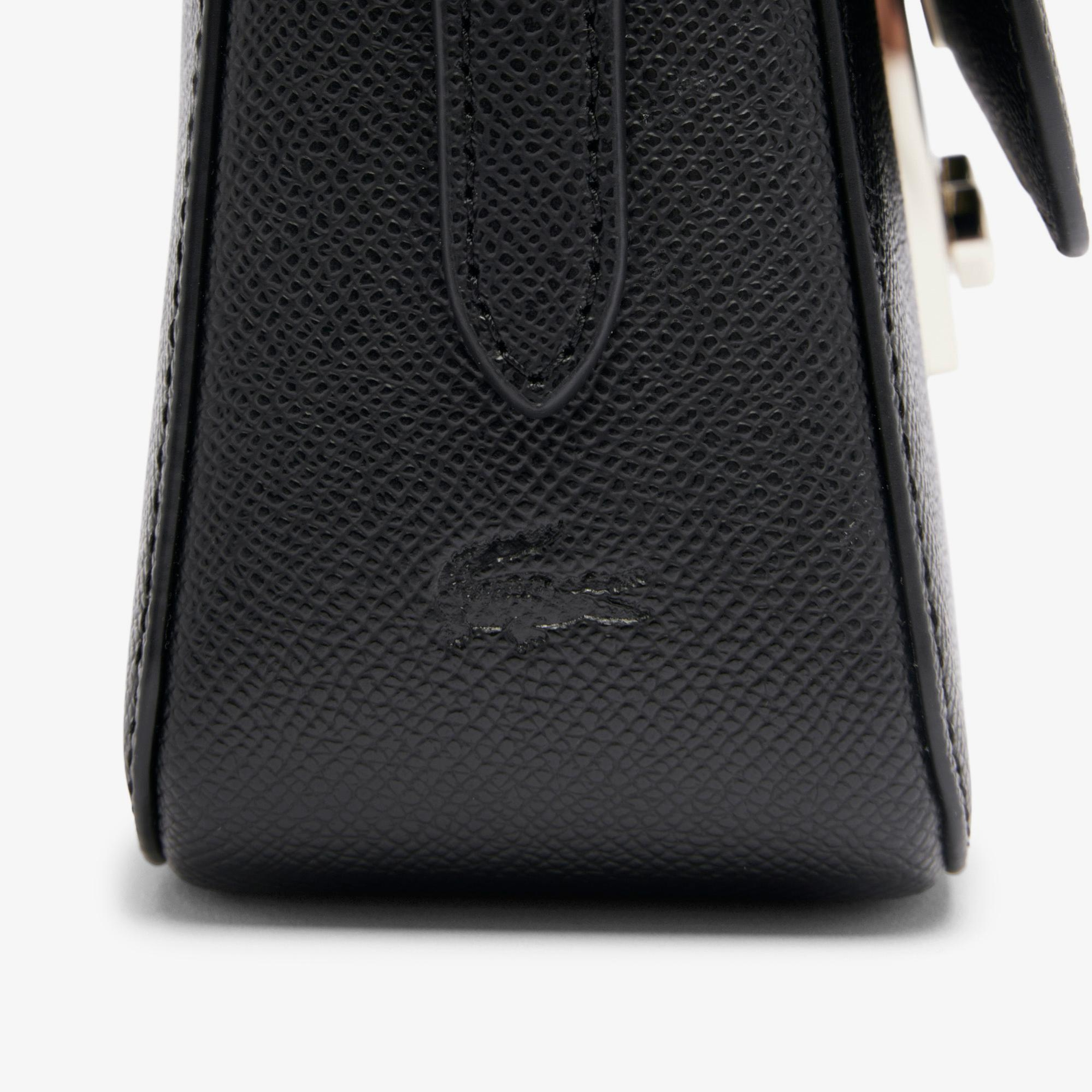 Lacoste Champs-Élysées Kadın Deri Siyah Omuz Çantası