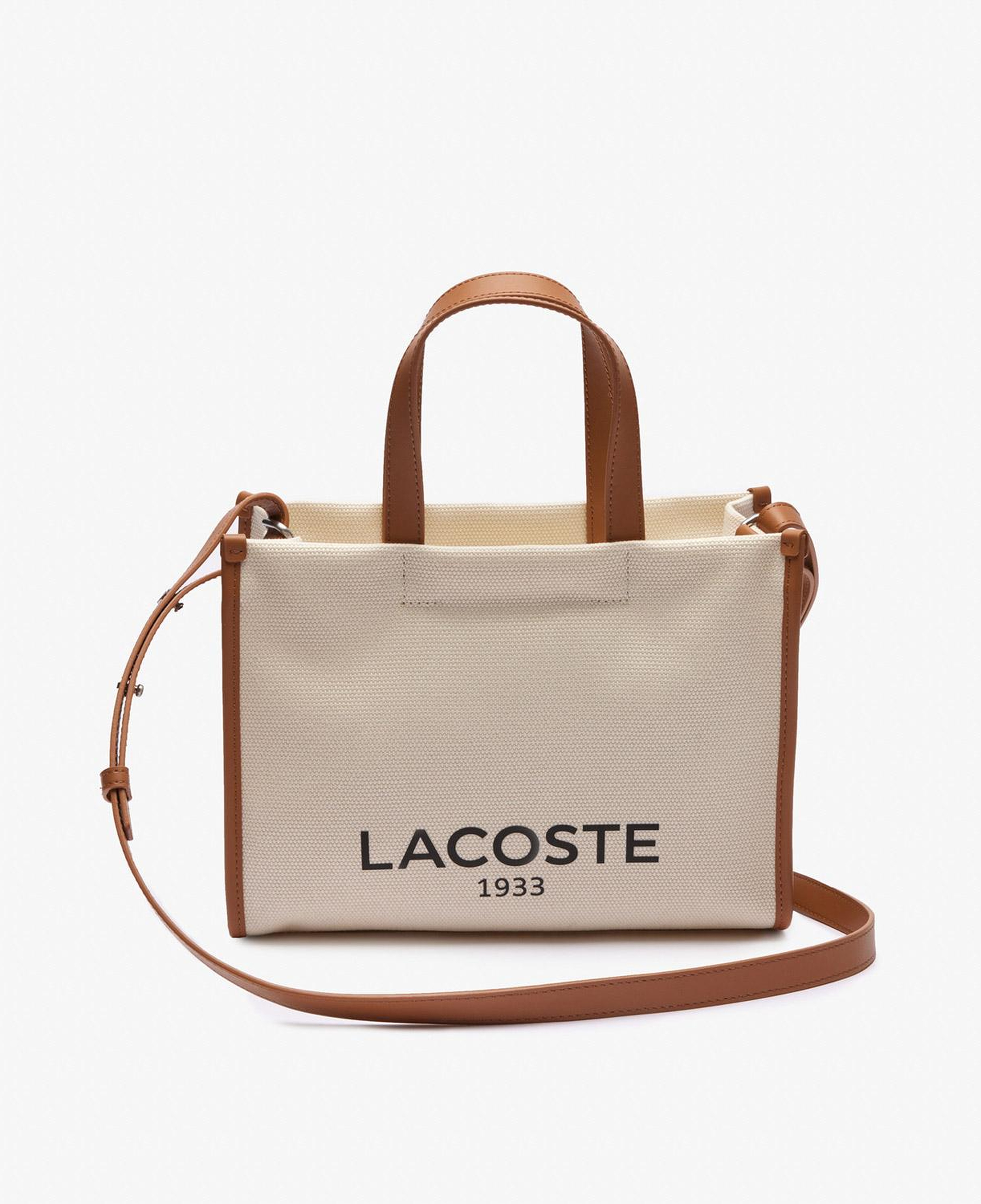 Lacoste Heritage Canvas Kadın Bej Omuz Çantası