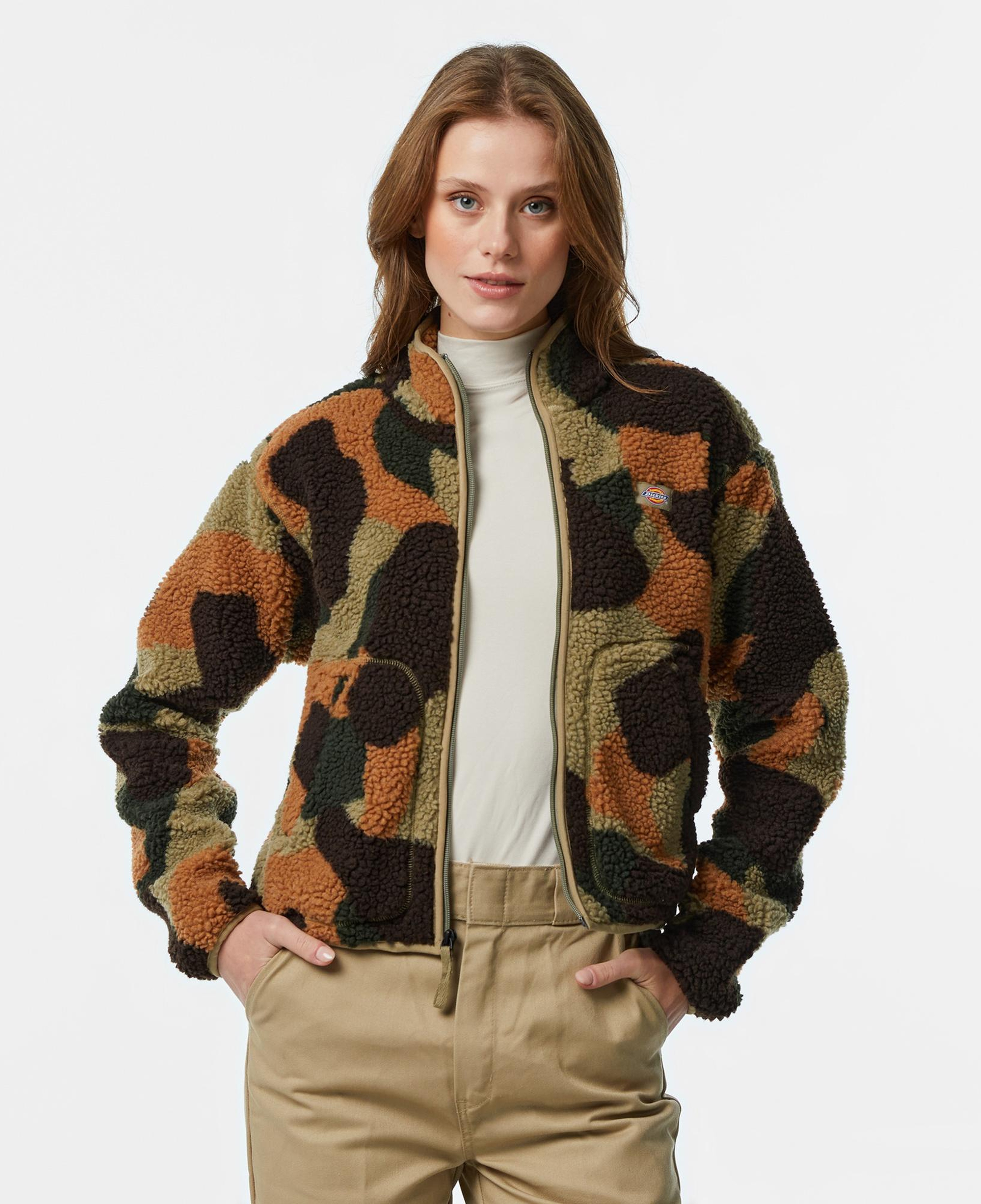 Dickies Mount Hope Camo Kadın Yeşil Sweatshirt