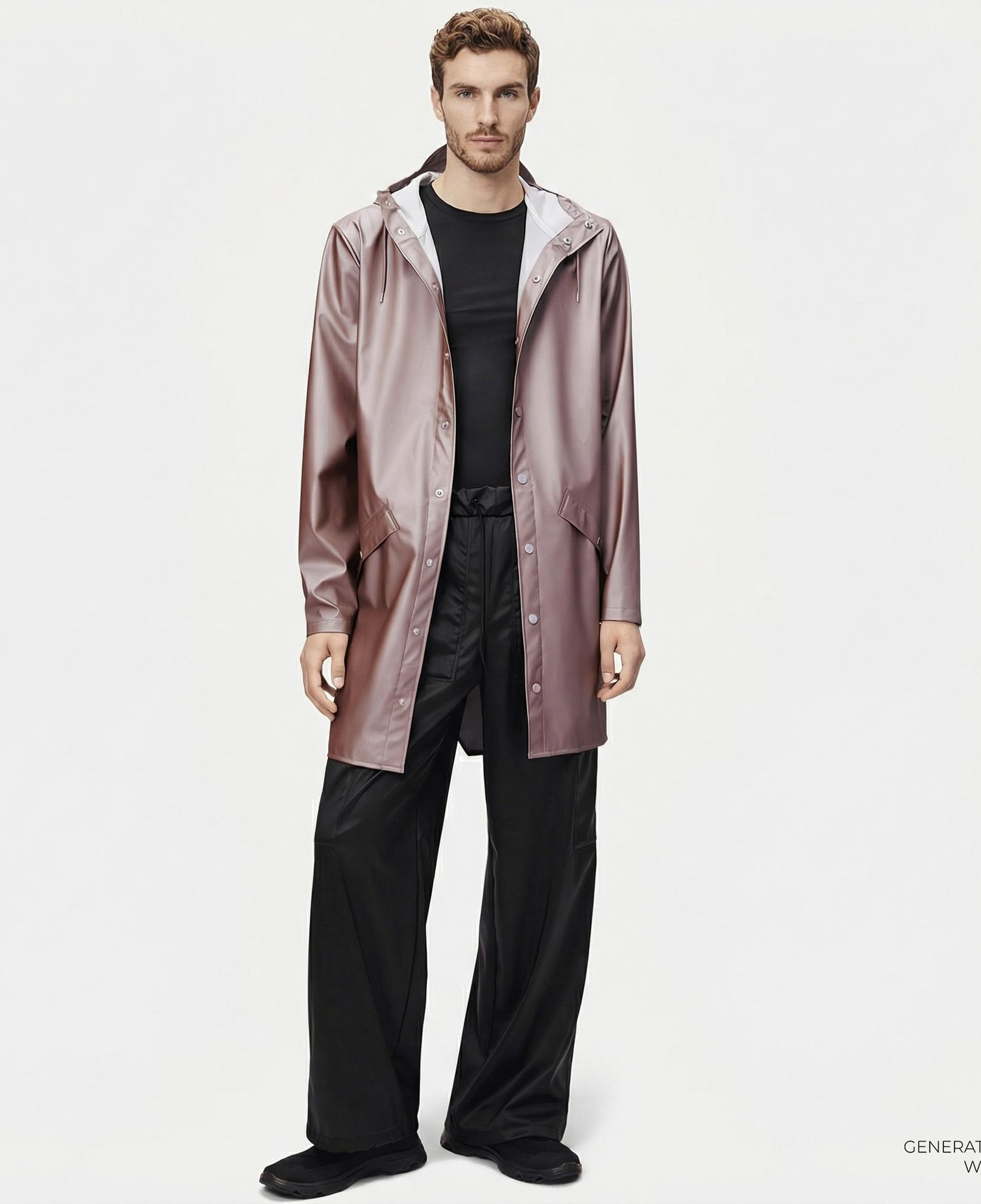 Rains Long Jacket W3 Unisex Kahverengi Yağmurluk