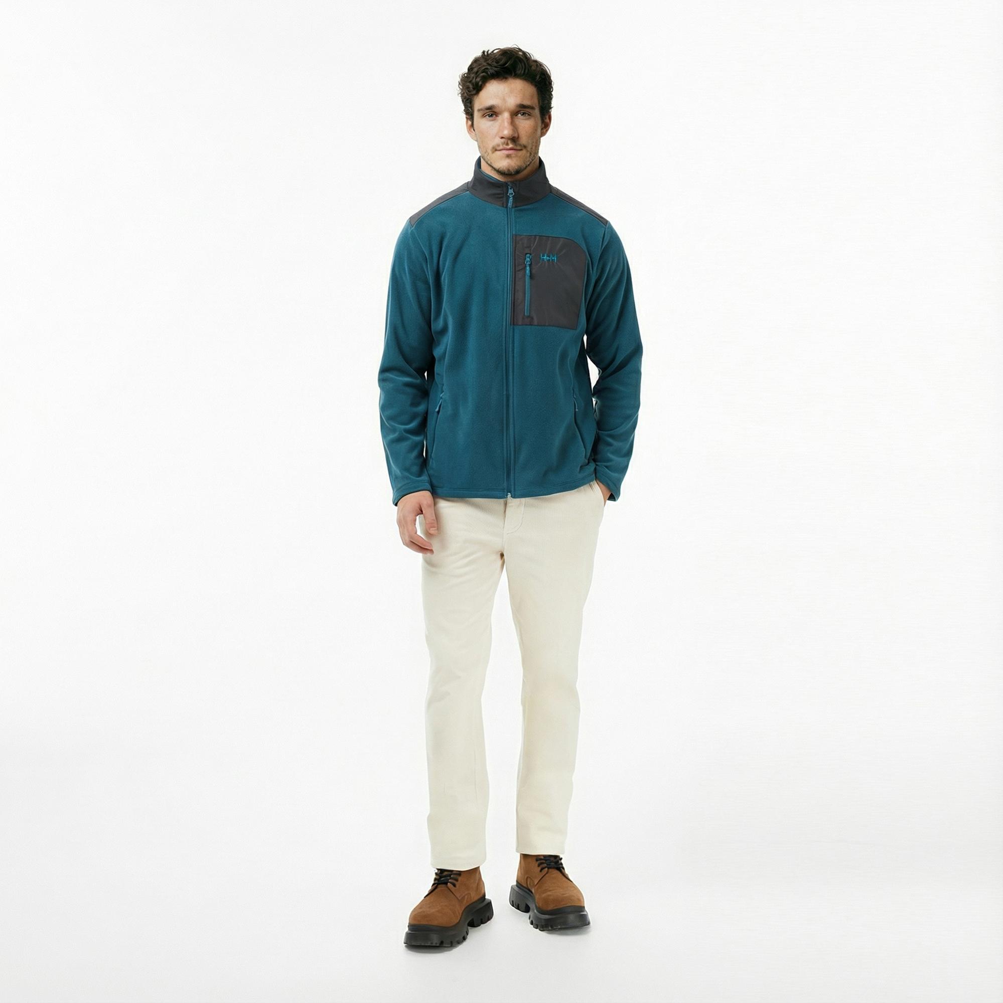 Helly Hansen Block Fullzip Polar Erkek Yeşil Ceket