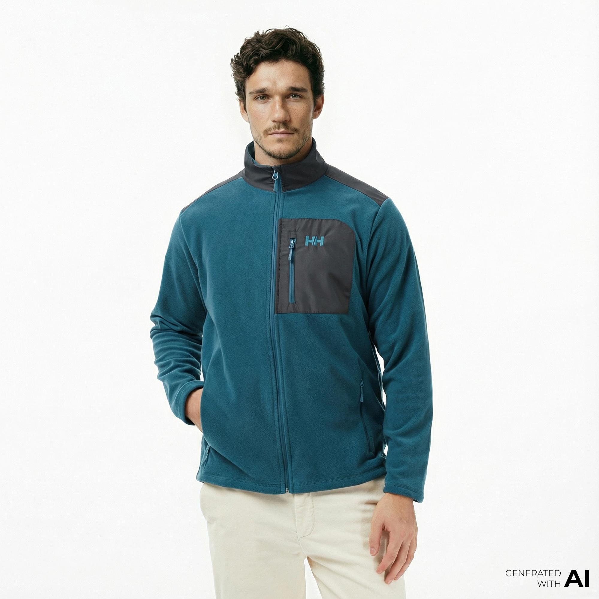 Helly Hansen Block Fullzip Polar Erkek Yeşil Ceket