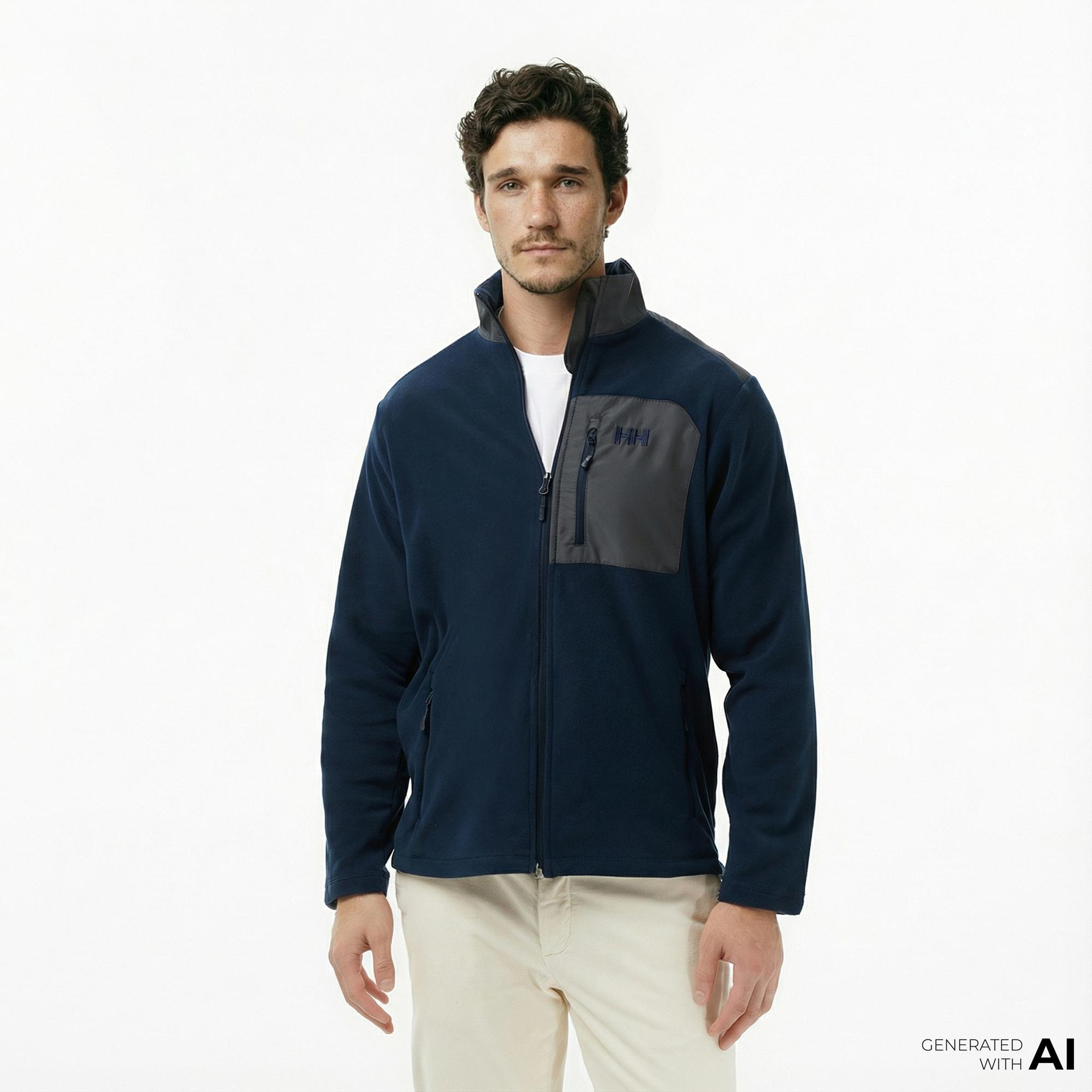 Helly Hansen Block Fullzip Polar Erkek Lacivert Ceket