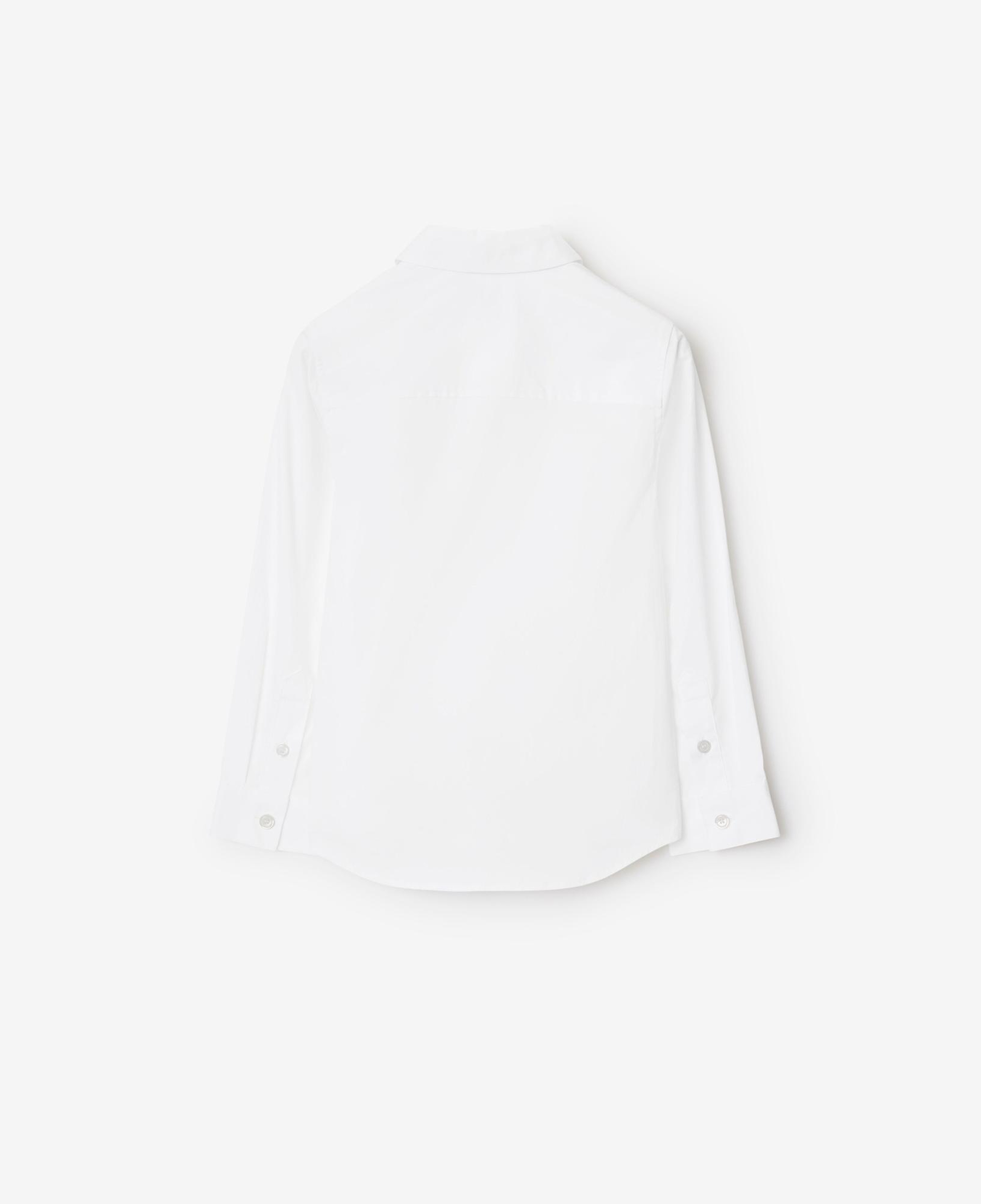Burberry Owen Stretch Cotton Çocuk Beyaz Gömlek
