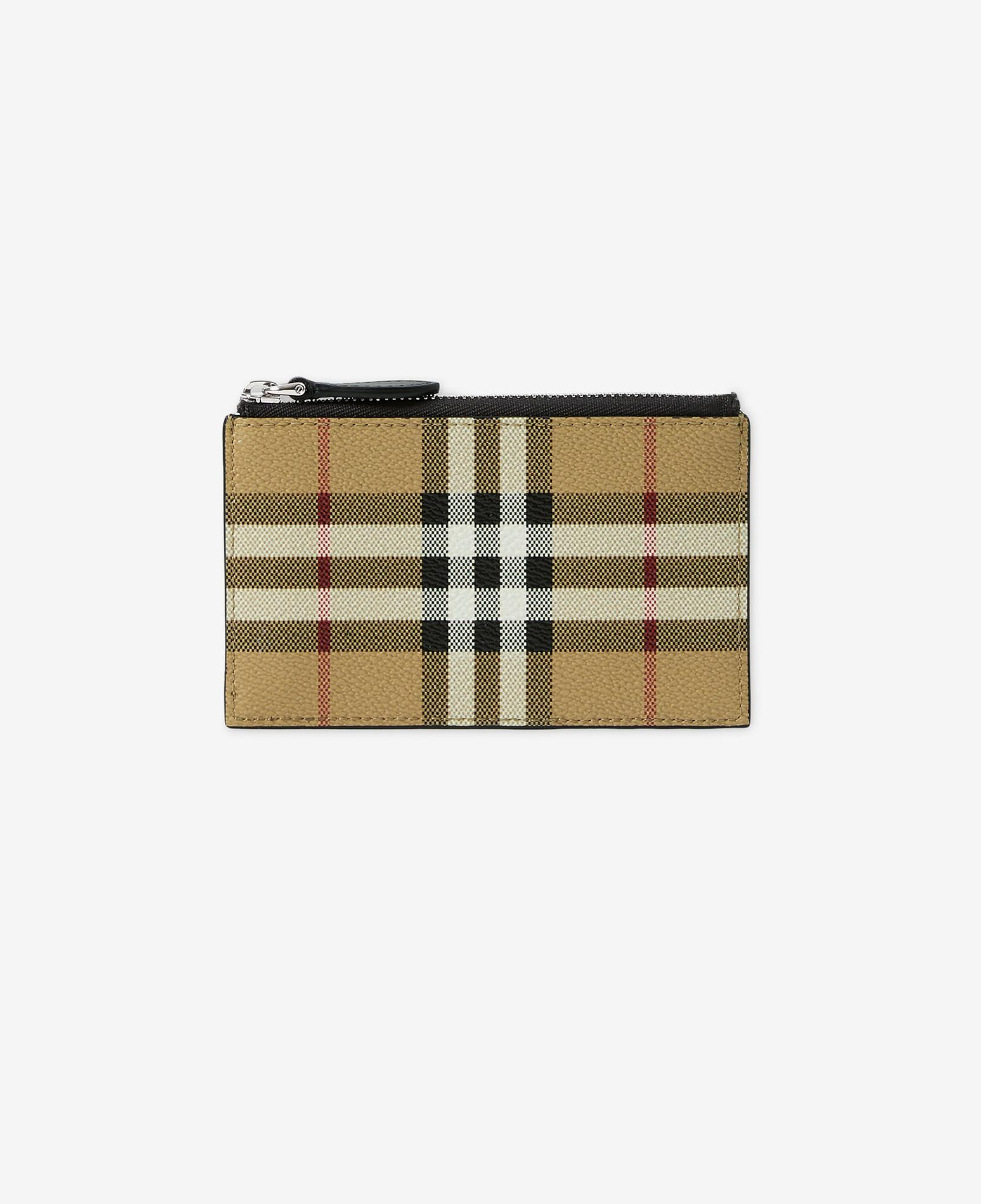 Burberry Check Zip Erkek Bej Kartlık