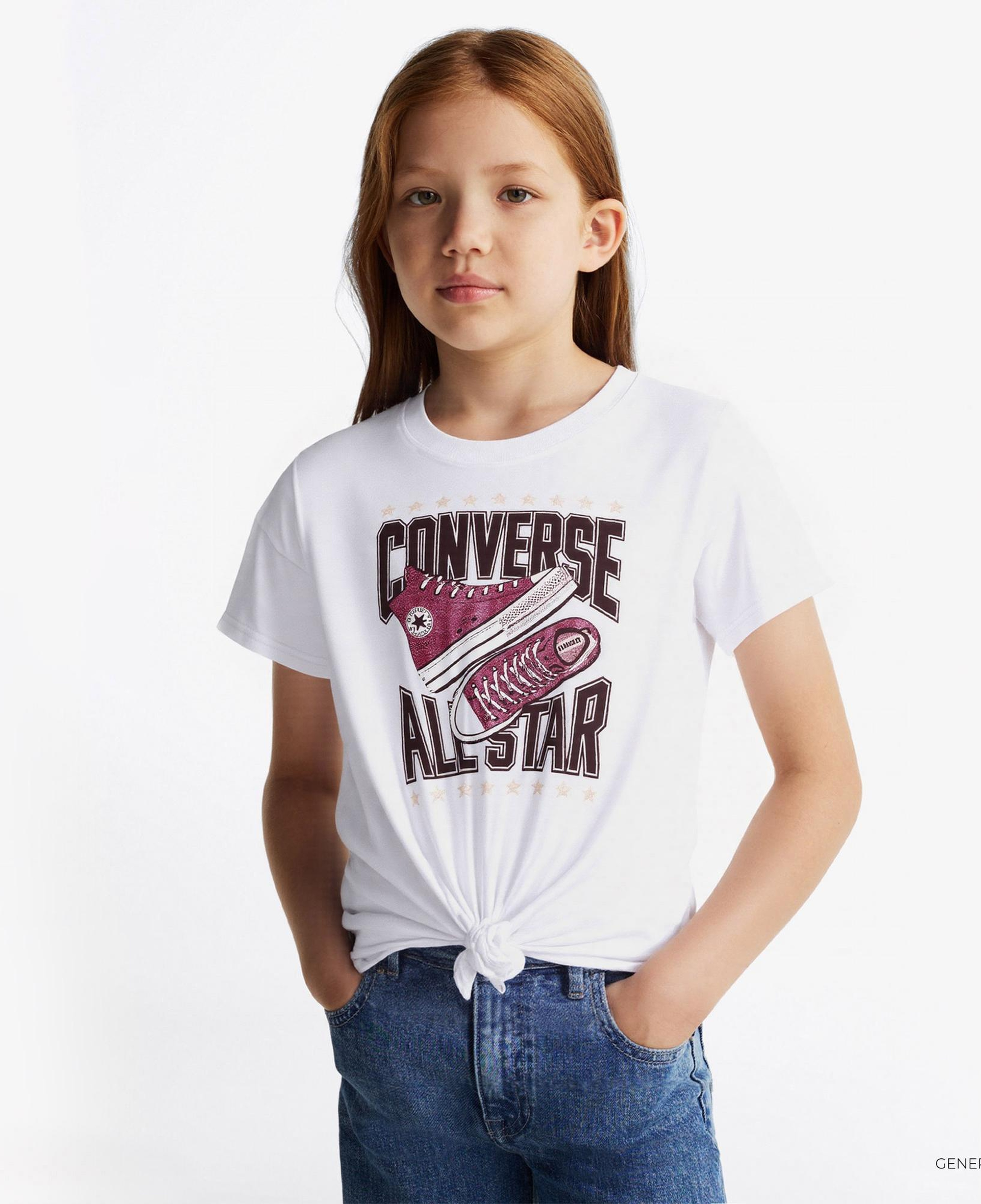 Converse Tıe Front Çocuk Beyaz T-Shirt