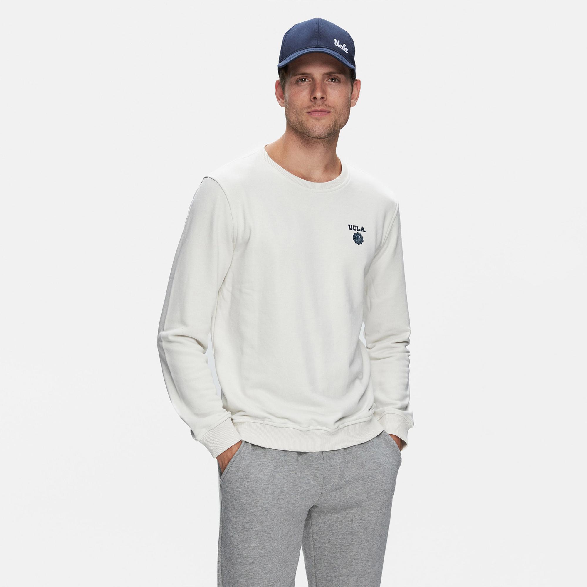 Ucla Valley Erkek Krem Rengi Sweatshirt