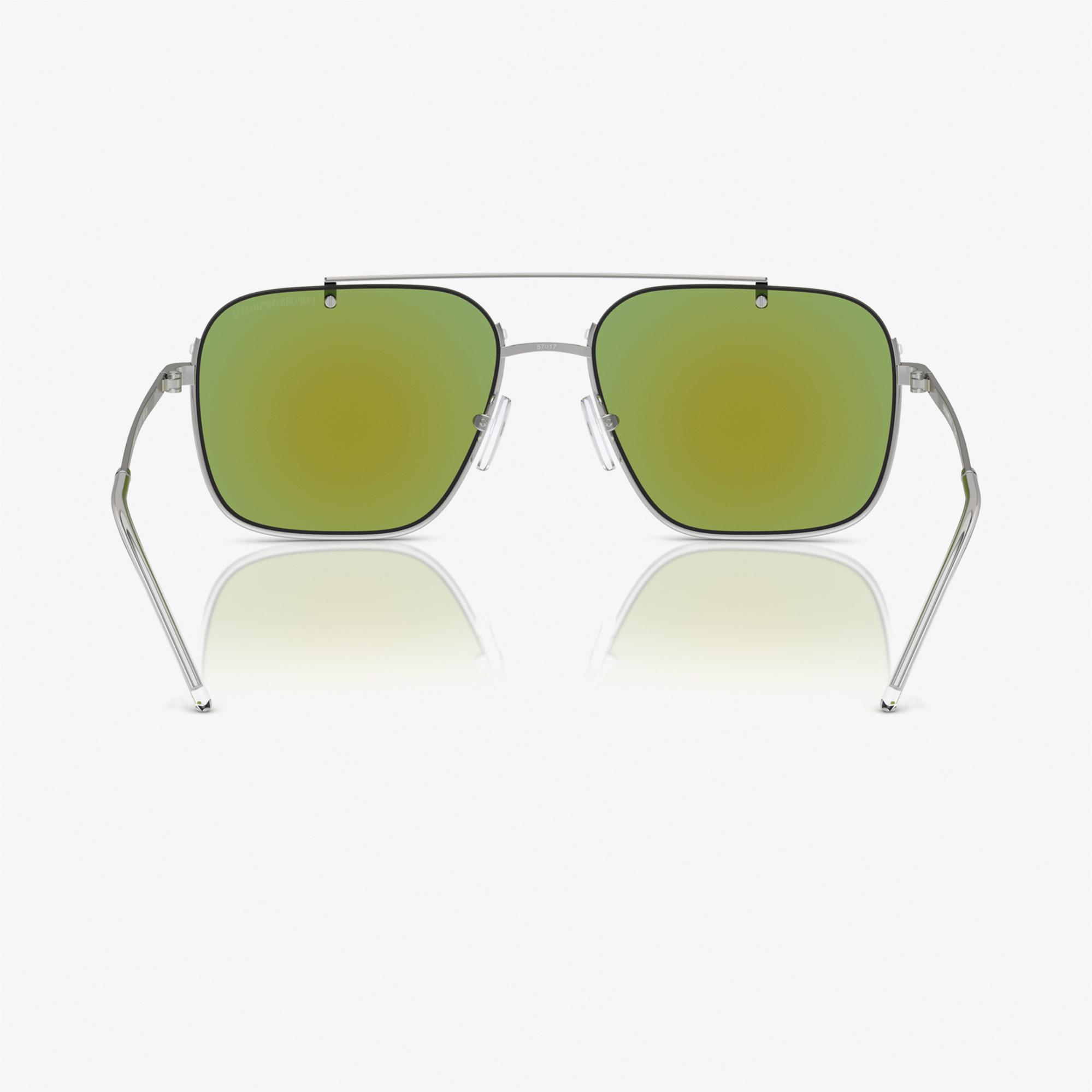 Emporio Armani 0EA2150 Metal Erkek Gümüş Rengi Güneş Gözlüğü