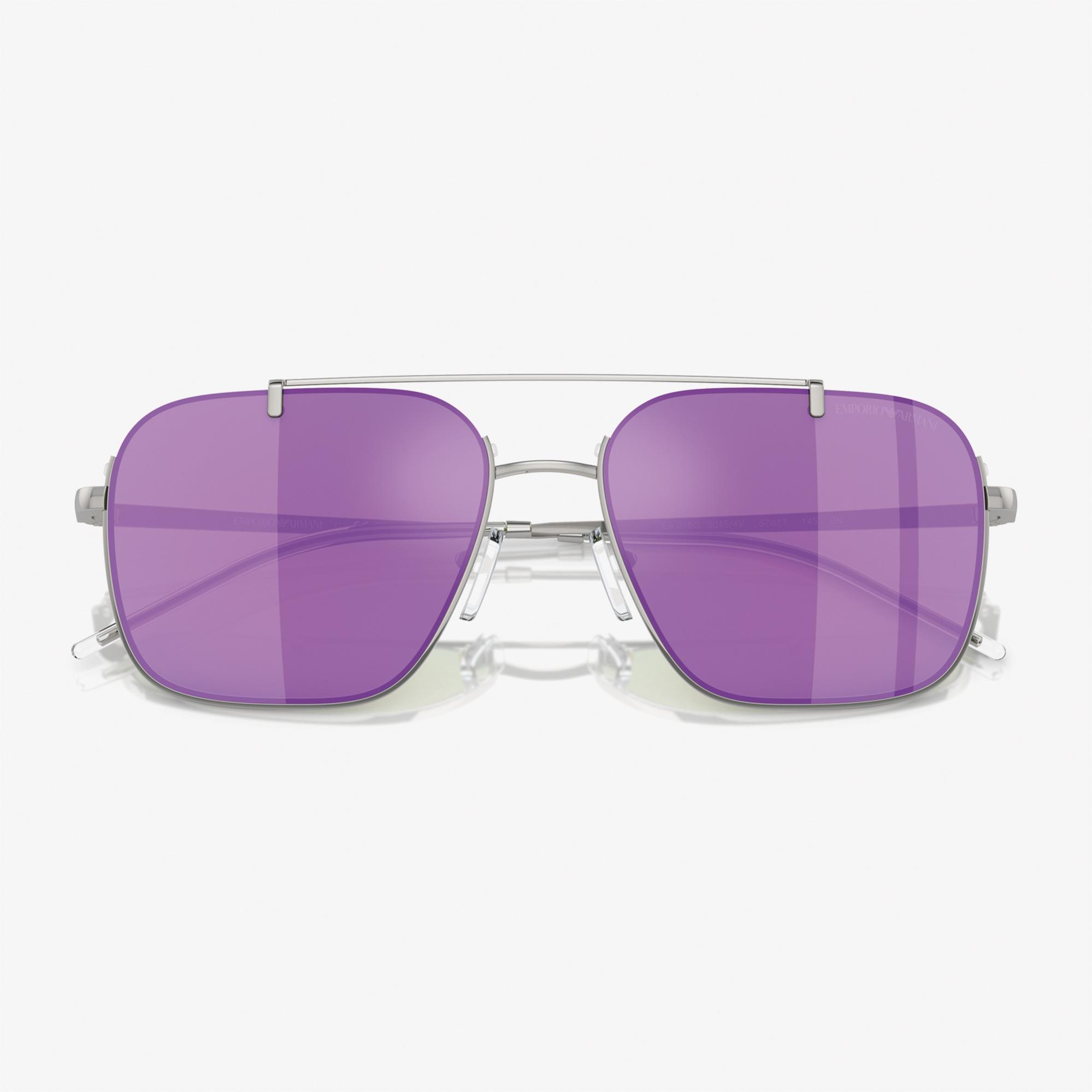 Emporio Armani 0EA2150 Metal Erkek Gümüş Rengi Güneş Gözlüğü