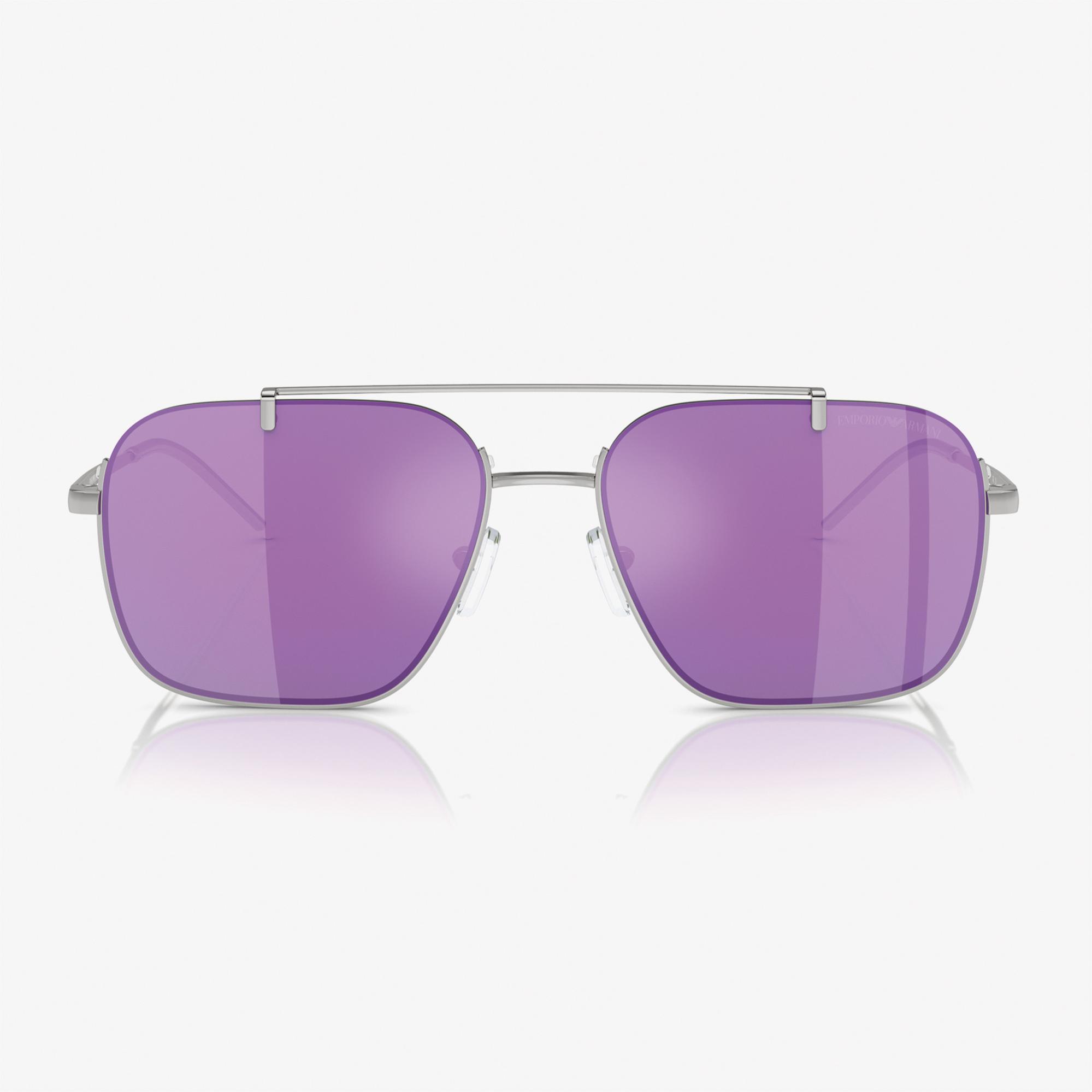 Emporio Armani 0EA2150 Metal Erkek Gümüş Rengi Güneş Gözlüğü