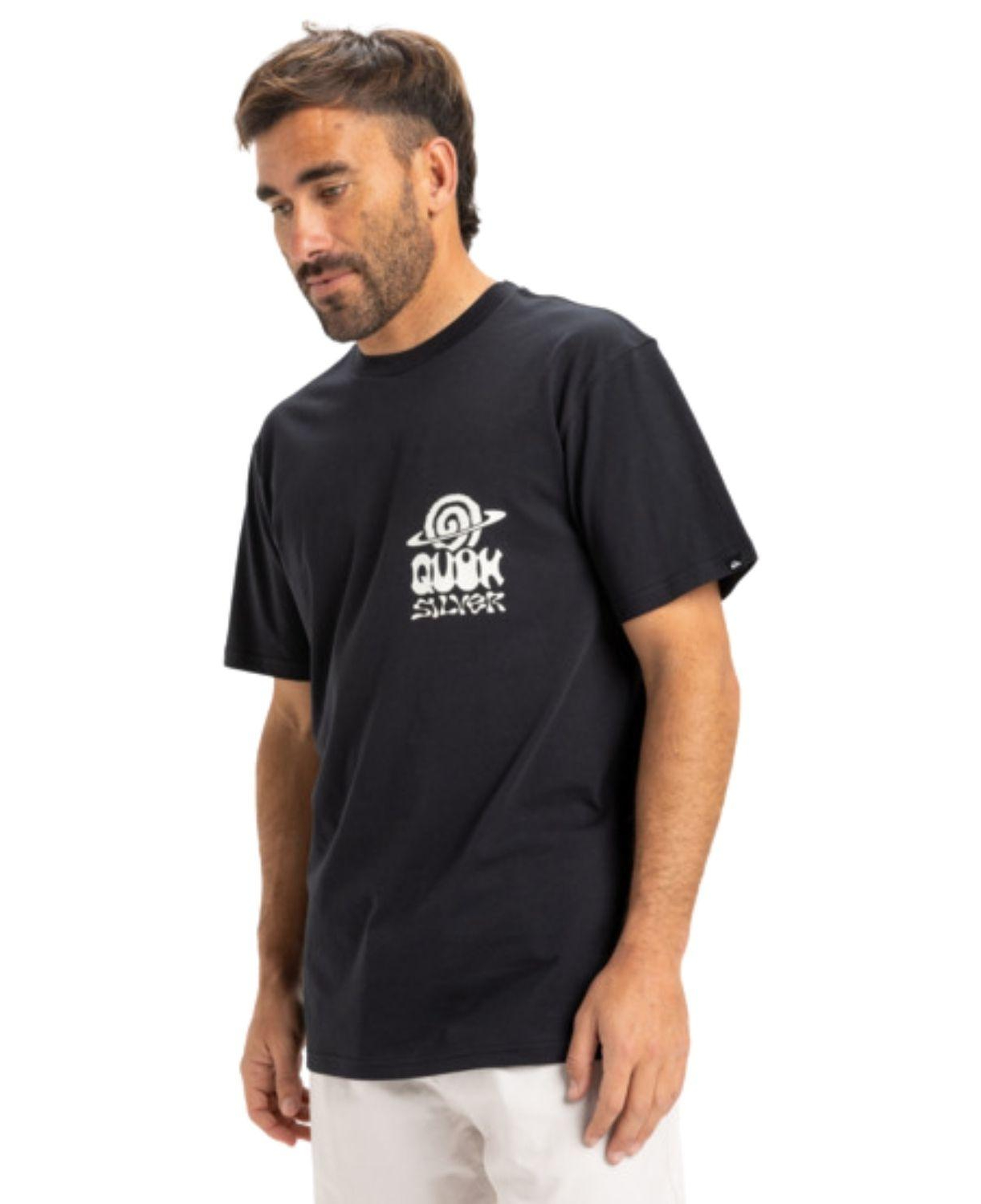 Quiksilver Ev Cosmic Vibrations Erkek Siyah Tişört