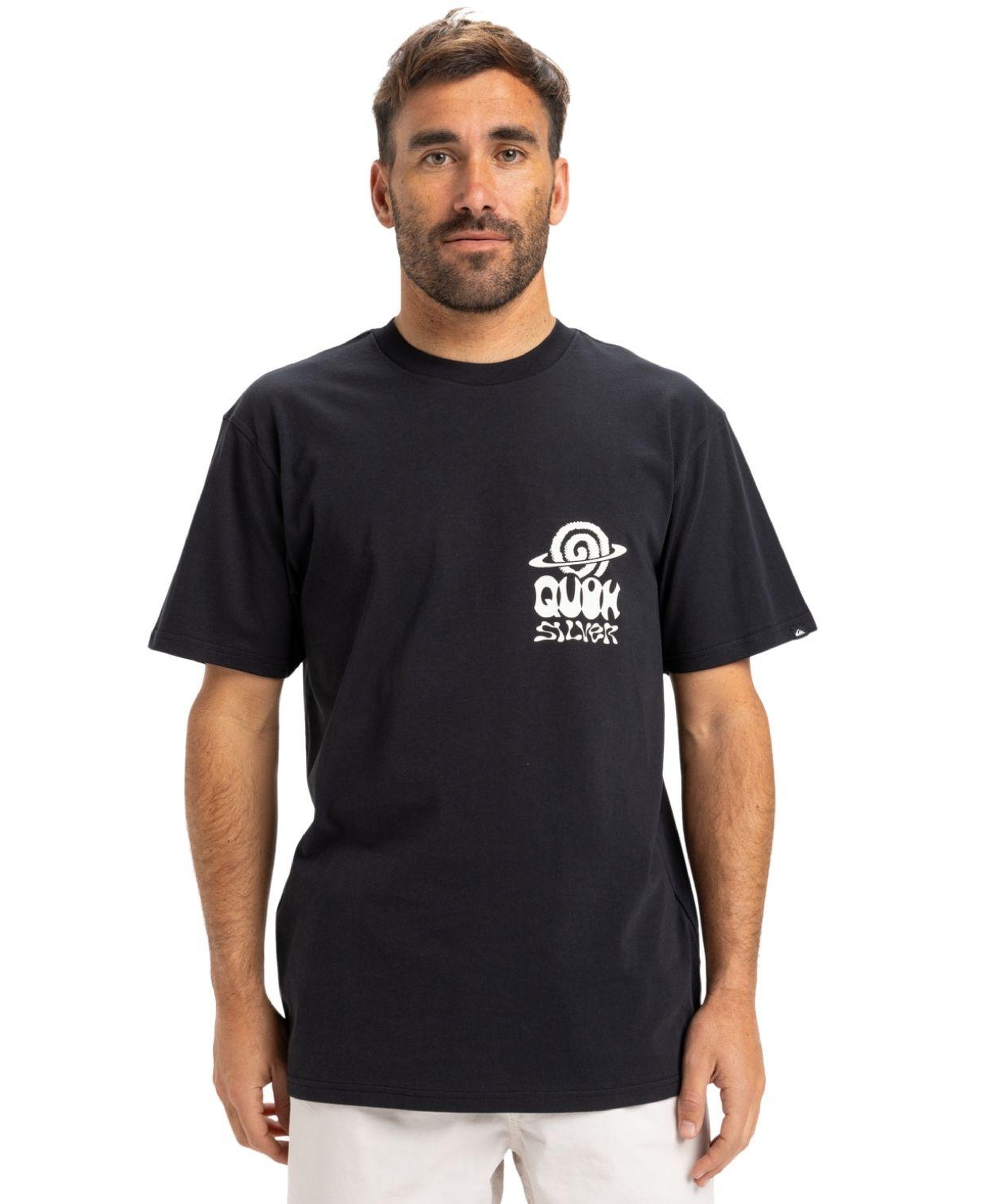 Quiksilver Ev Cosmic Vibrations Erkek Siyah Tişört