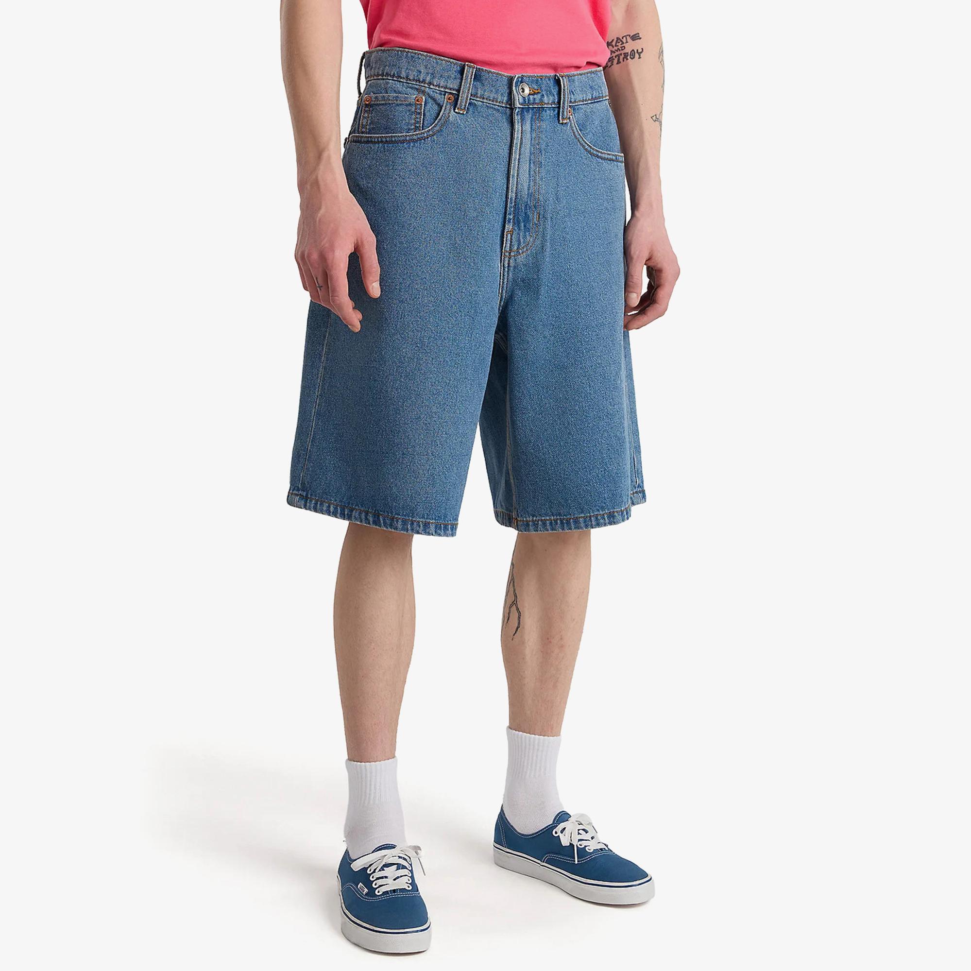 Vans Check-5 Baggy Denim Erkek Lacivert Şort
