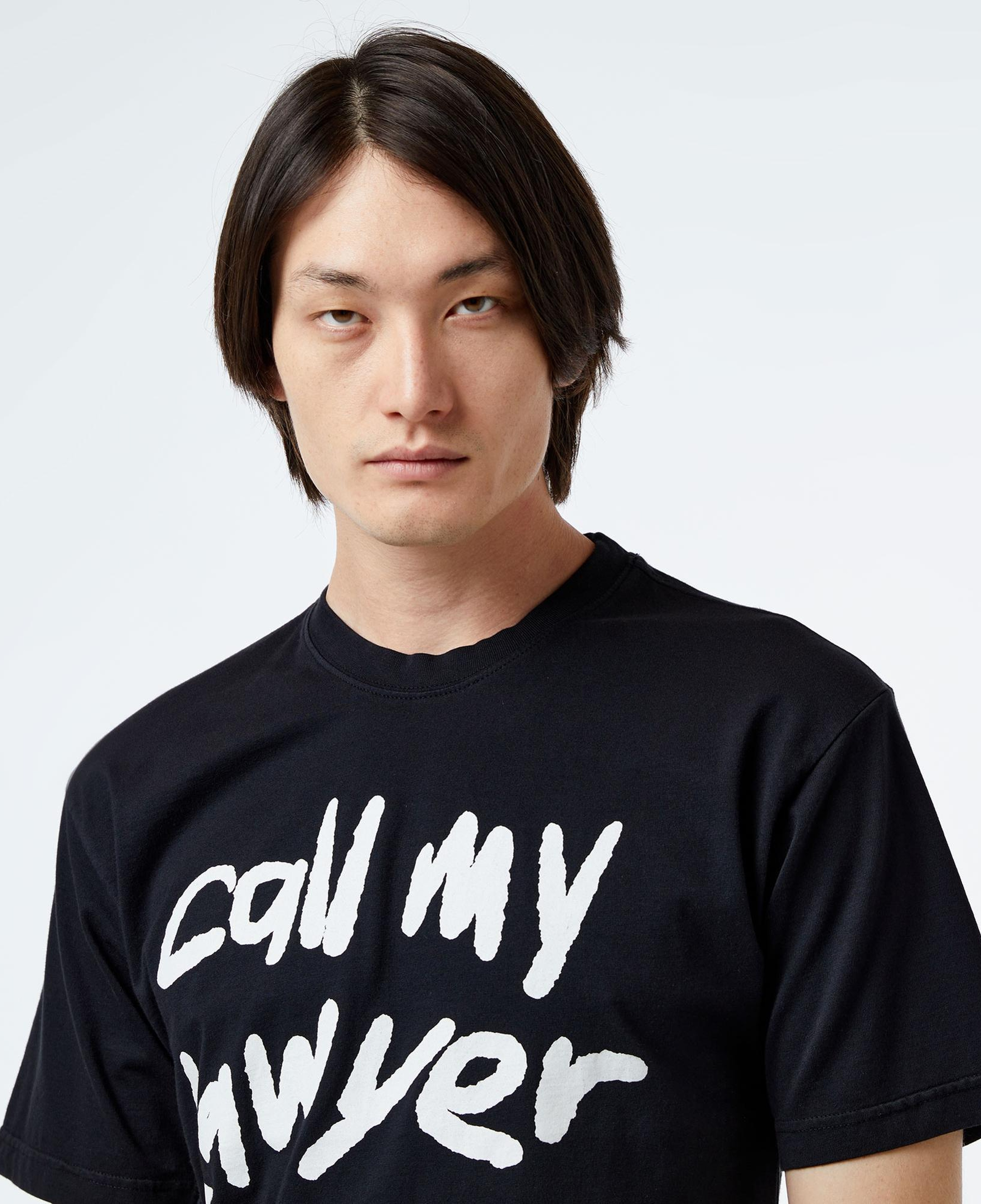 Market Scrawl My Lawyer Erkek Siyah T-Shirt