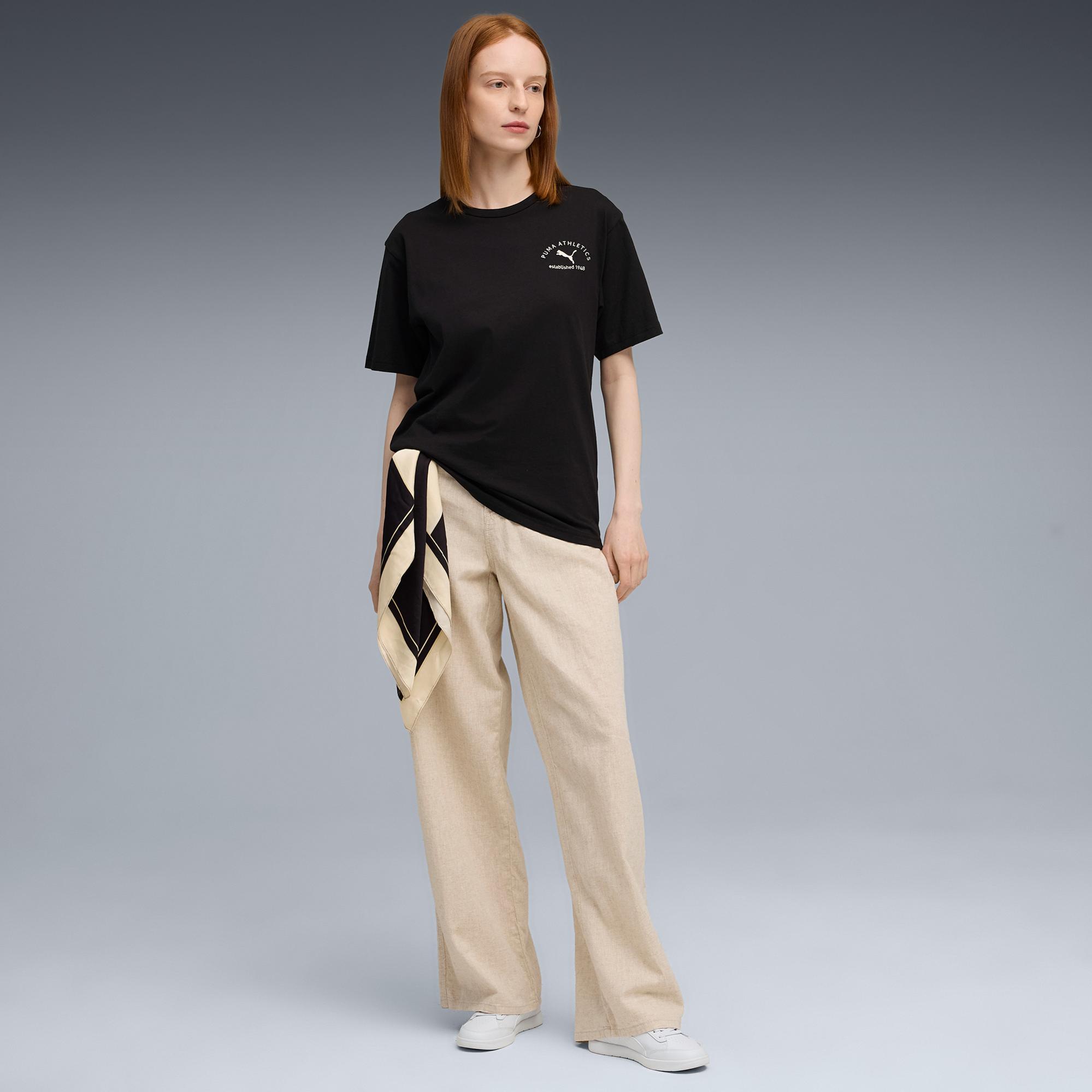 Puma Class Relaxed  Kadın Siyah T-Shirt