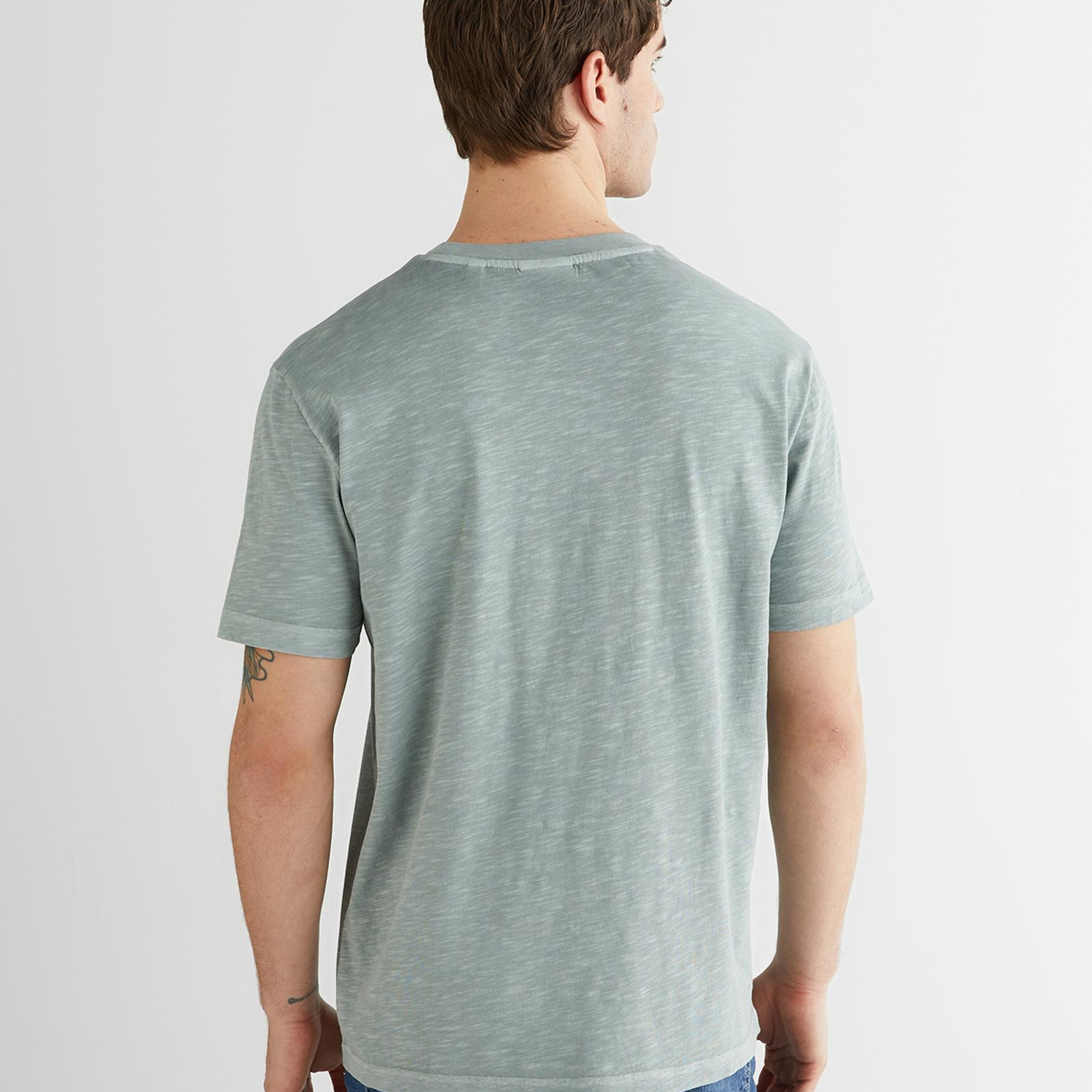 GANT Erkek Yeşil Baskılı Kısa Kollu T-Shirt