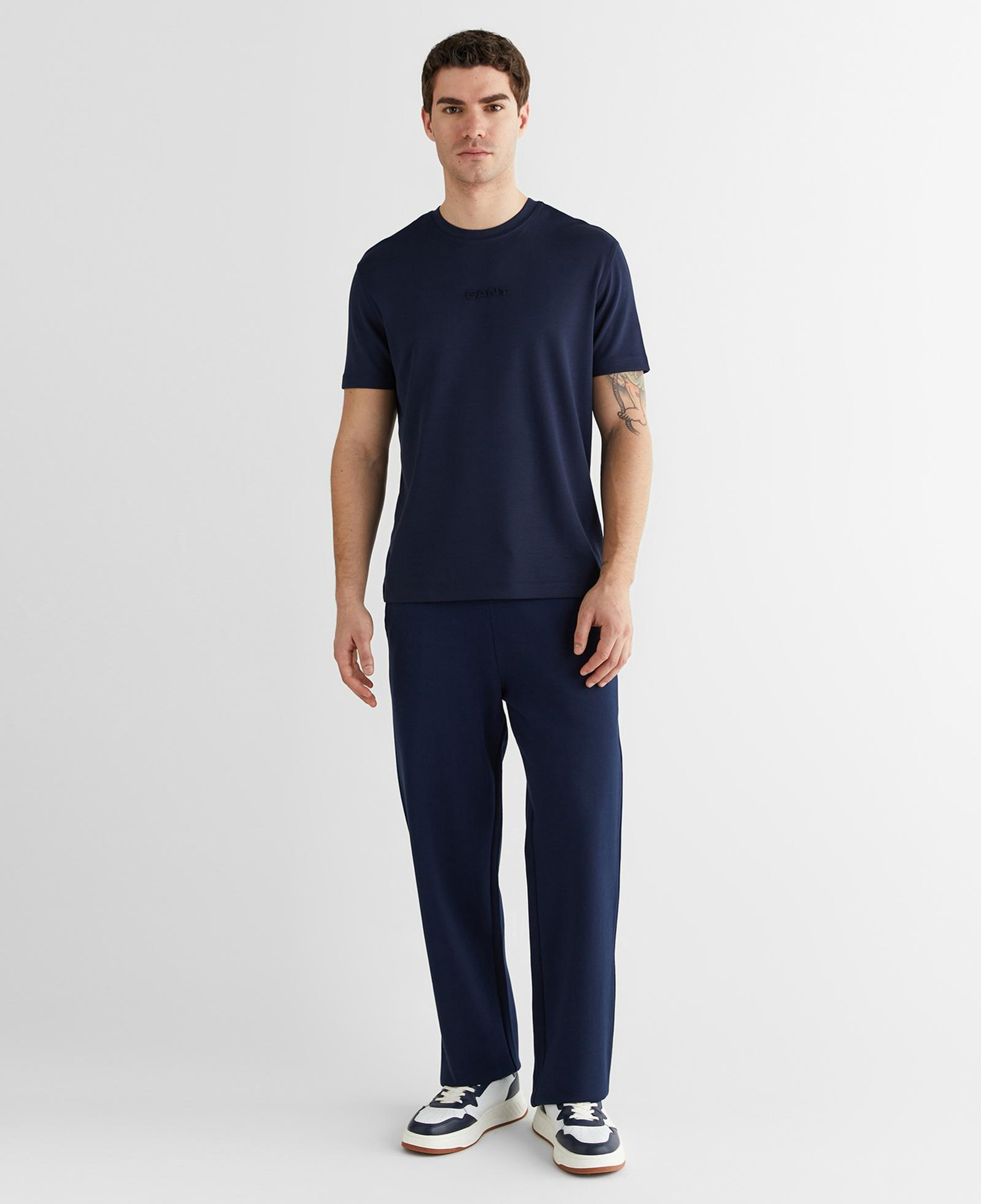 GANT Erkek Lacivert Baskılı Kısa Kollu T-Shirt