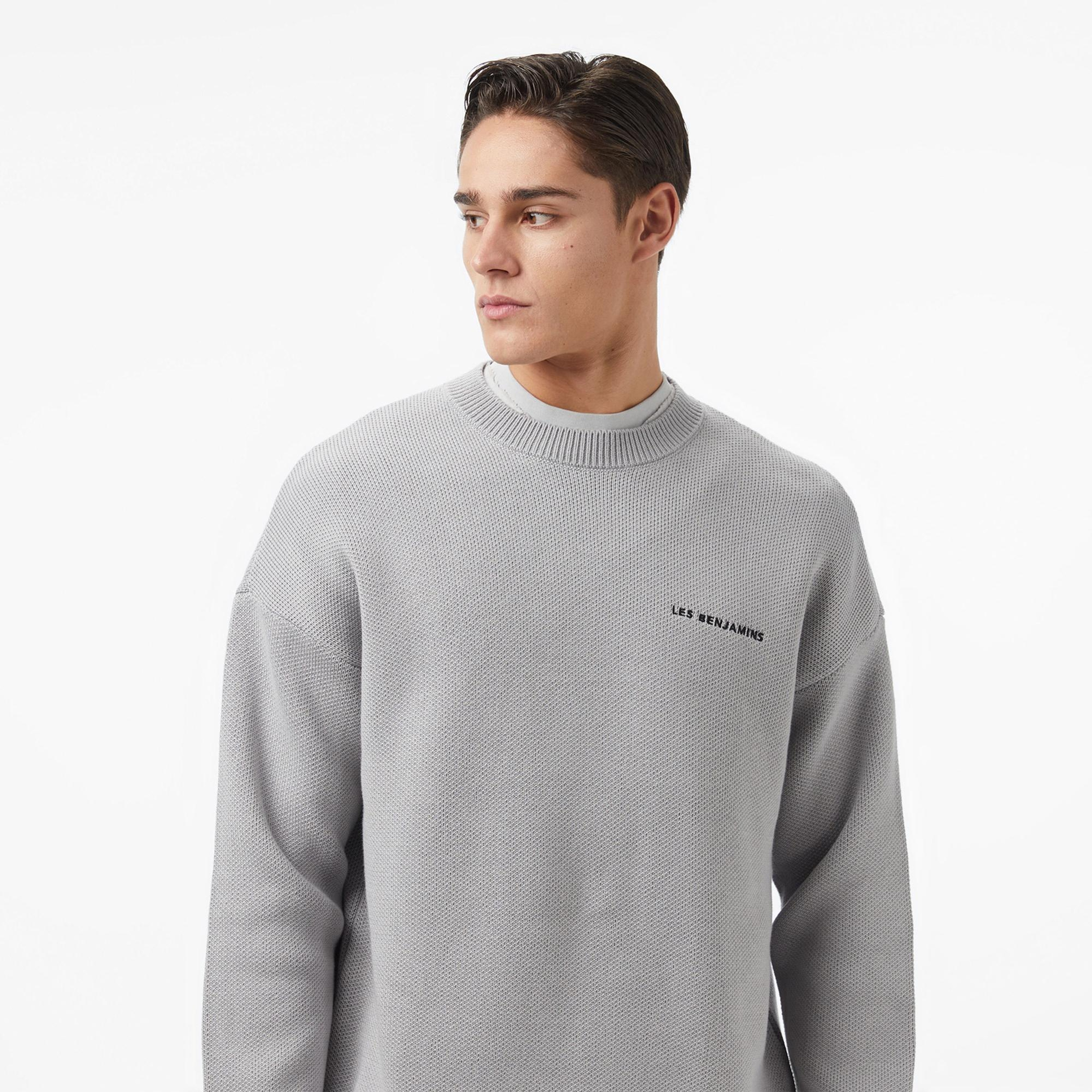 Les Benjamins Essentials Regular Fit Erkek Gri Sweatshirt