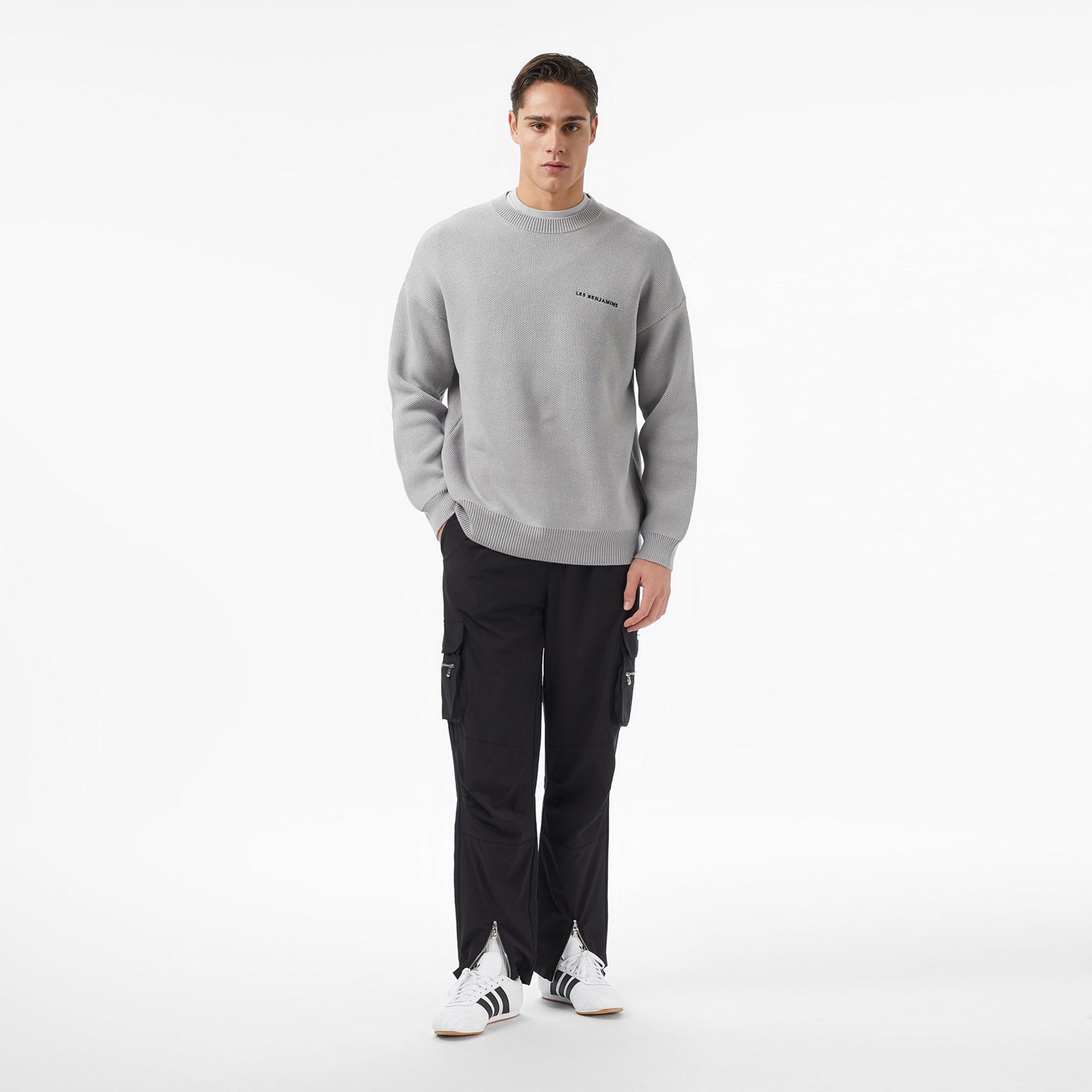 Les Benjamins Essentials Regular Fit Erkek Gri Sweatshirt