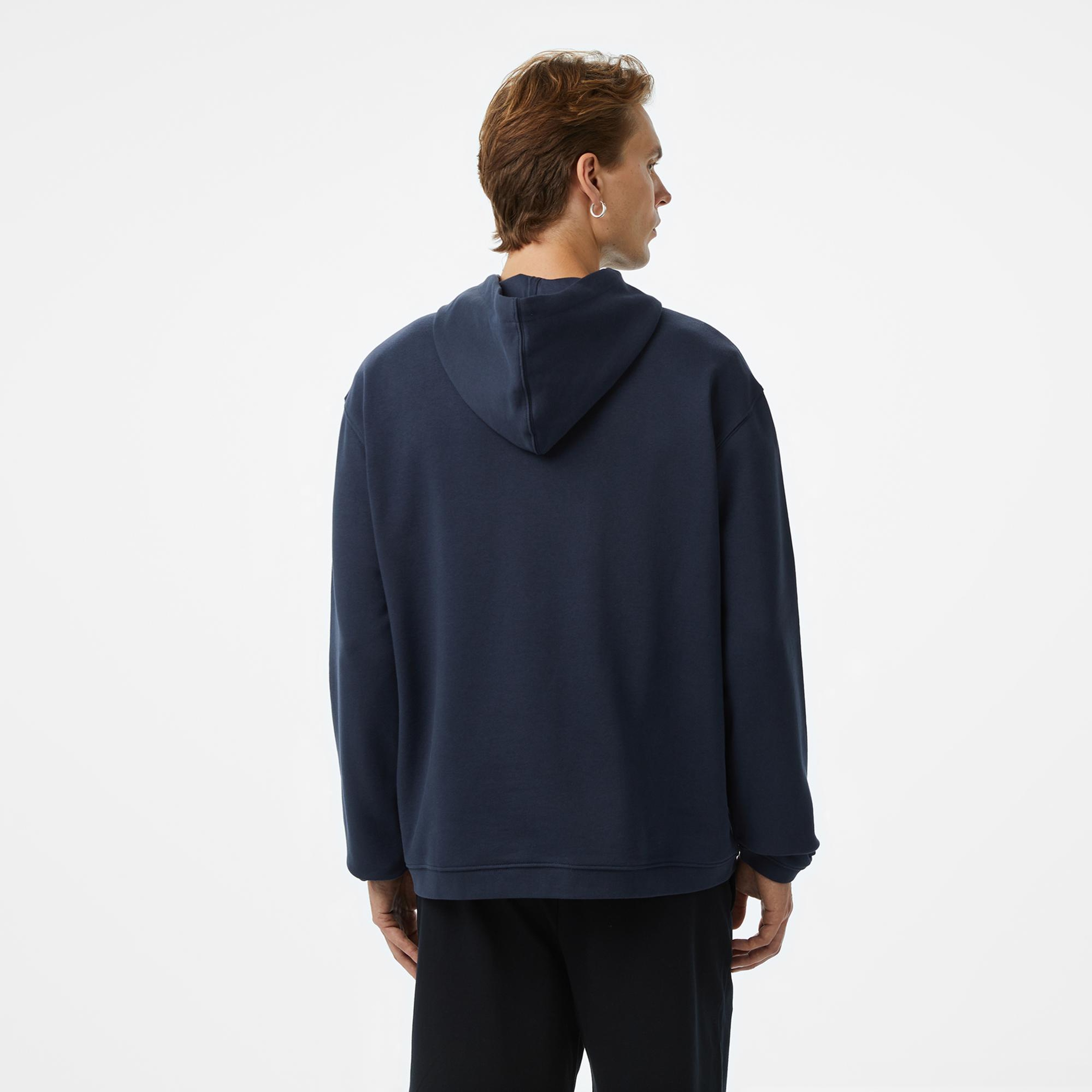 Les Benjamins Essentials Erkek Gri Hoodie