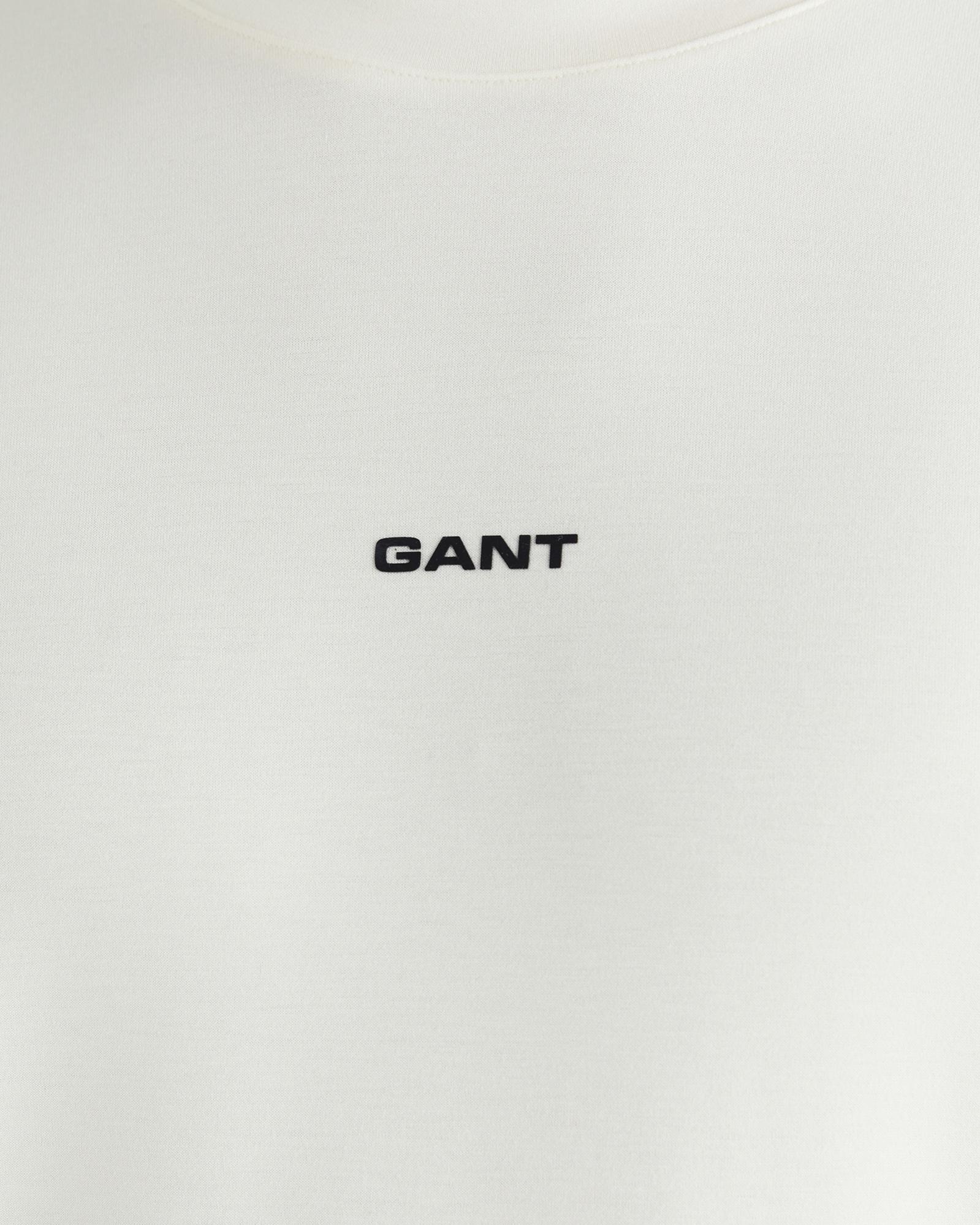 GANT Erkek Beyaz Baskılı Kısa Kollu T-Shirt