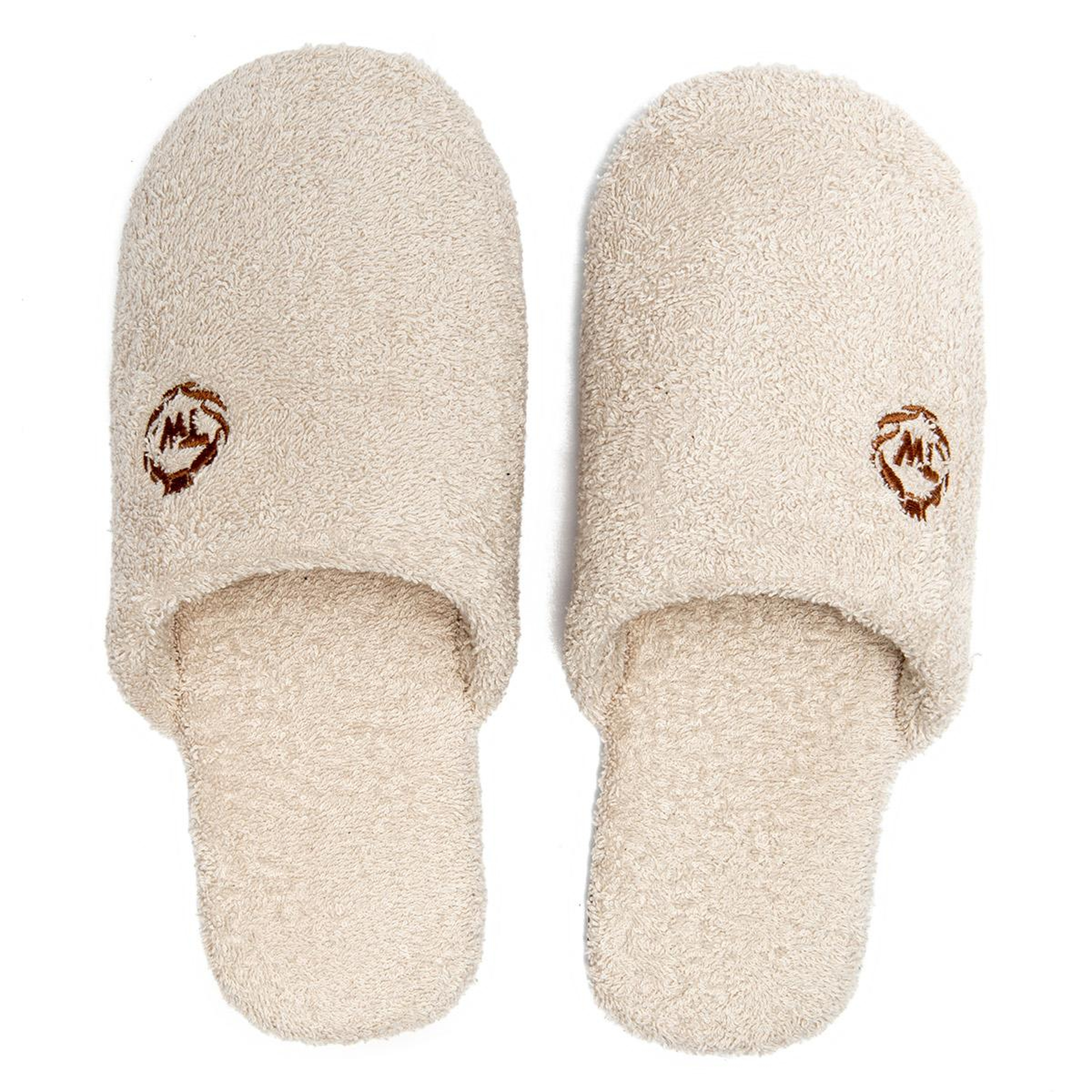 Havlu Kumaş Erkek Banyo Terliği Bej 41/46