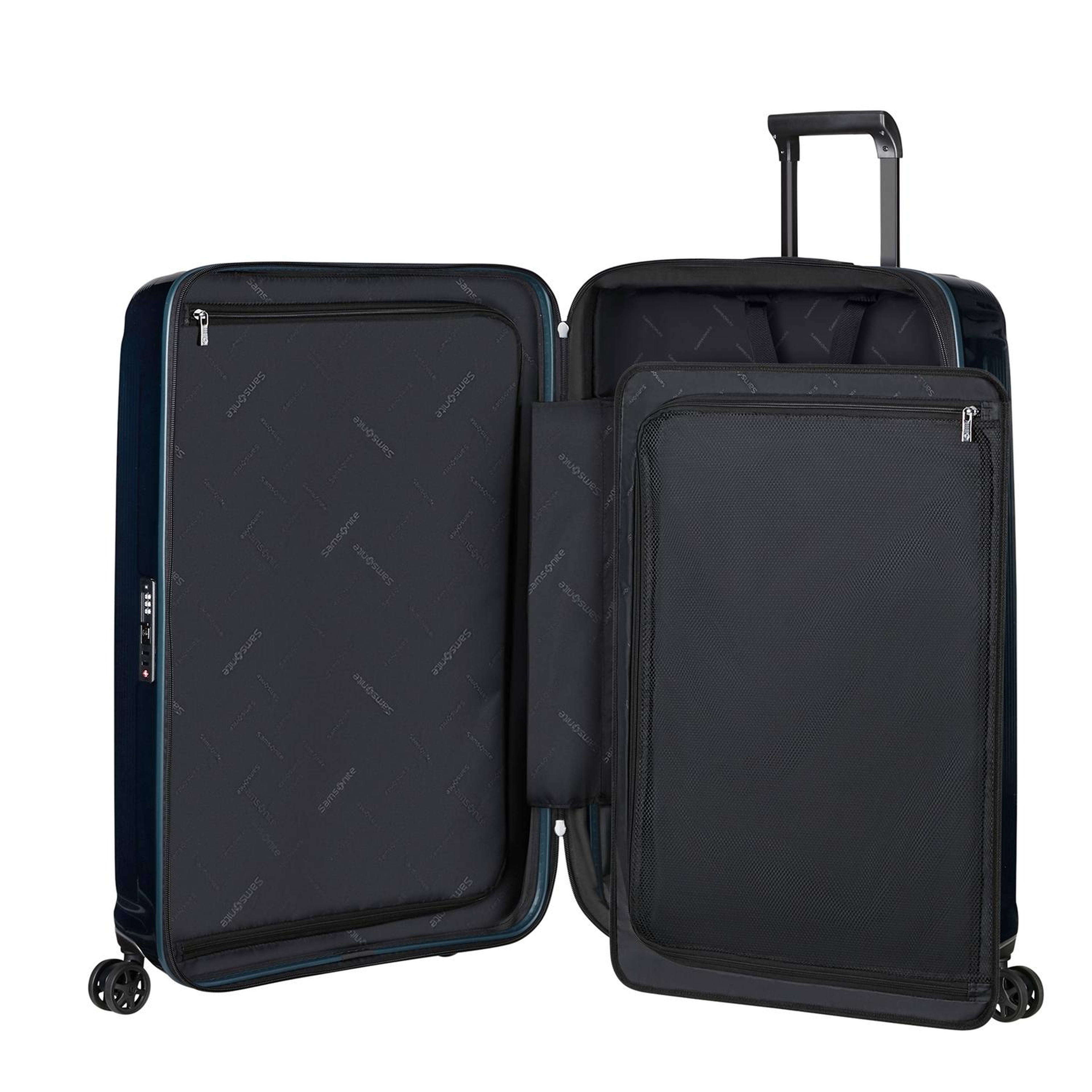 Samsonite Lacivert Spinner Nuon Körüklü 4 Tekerlekli 81 cm Büyük Boy Valiz