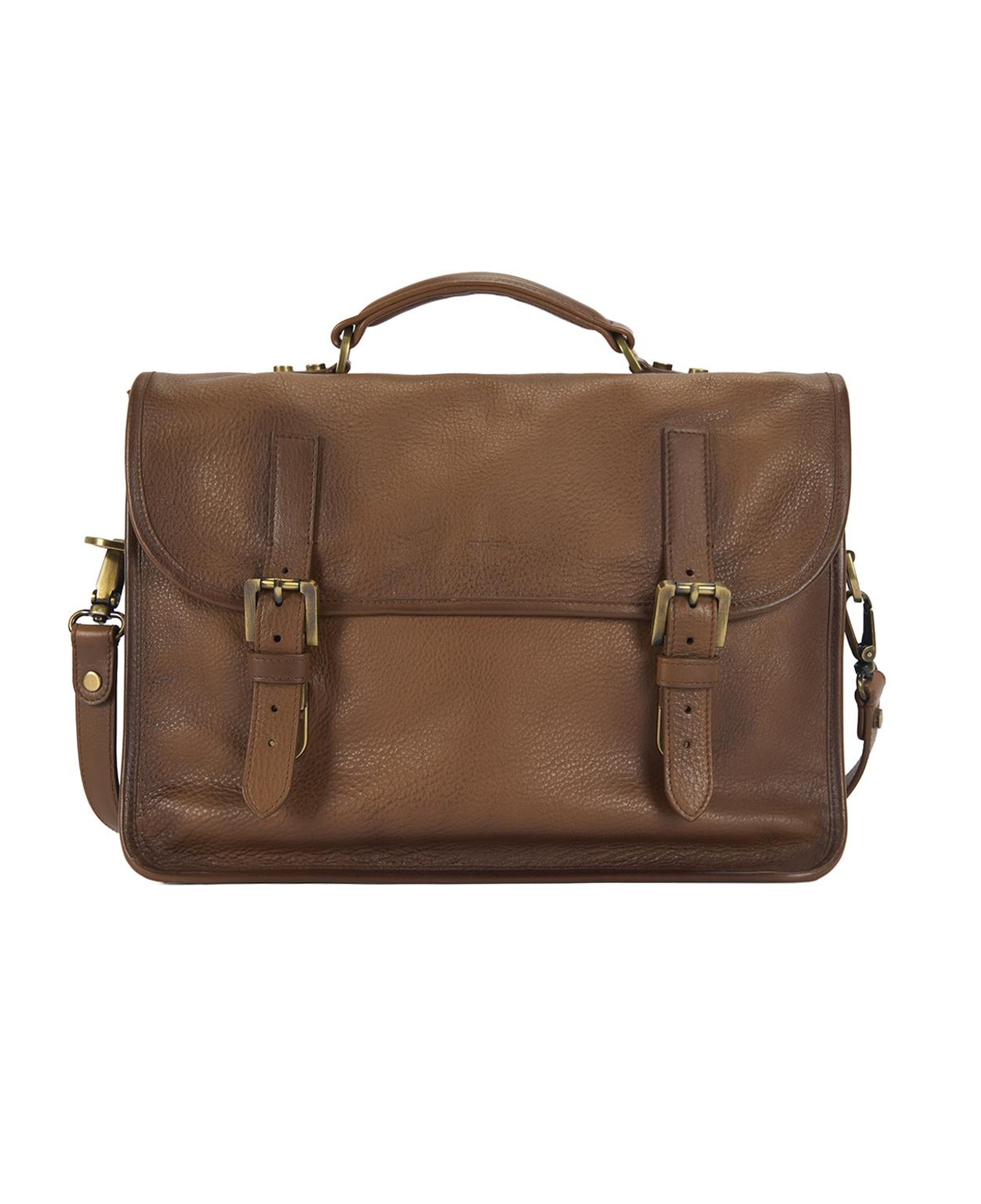 Leonel Kahve Vintage Deri Evrak Çantası