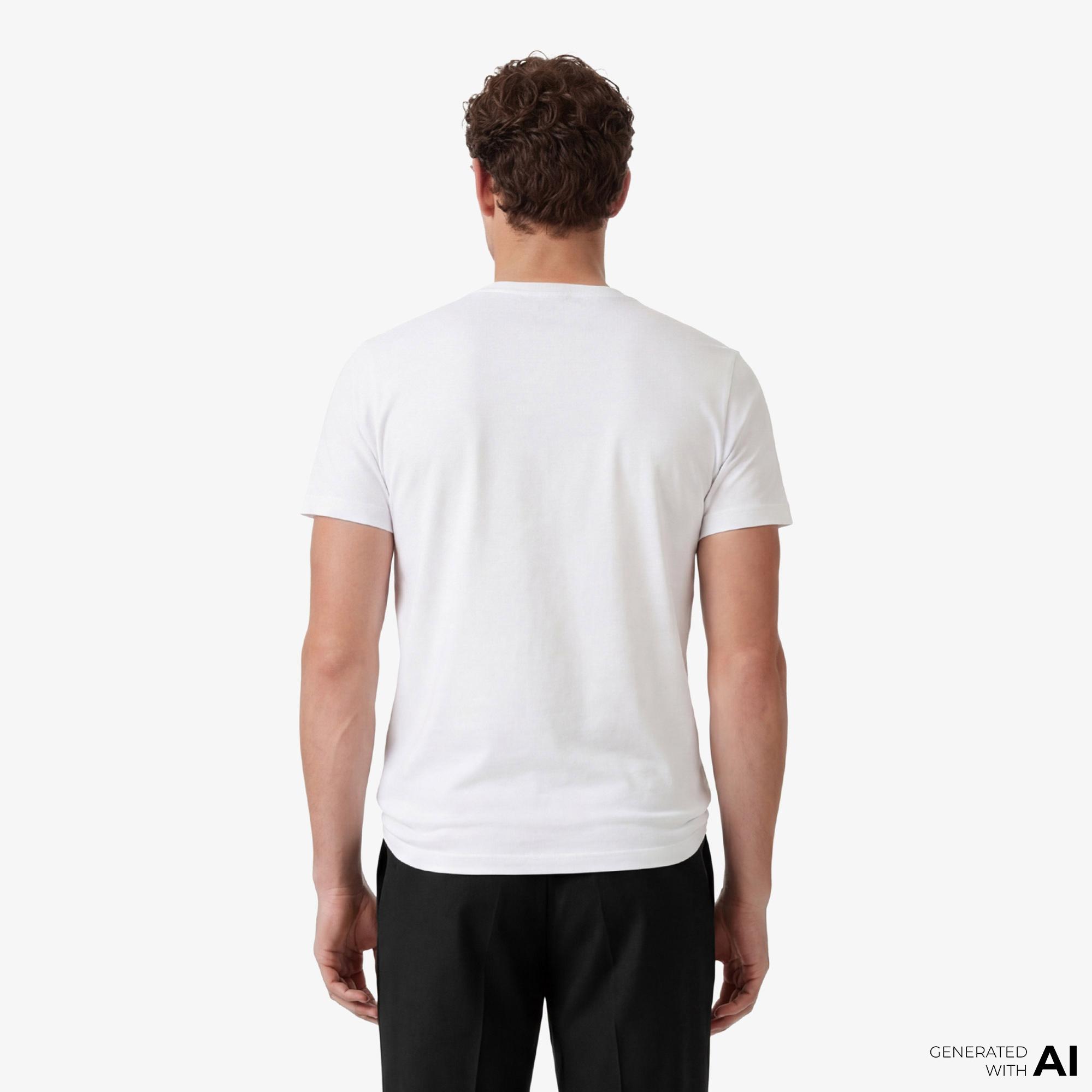 Calvin Klein 30S Word Circle Graphic Erkek Beyaz T-Shirt