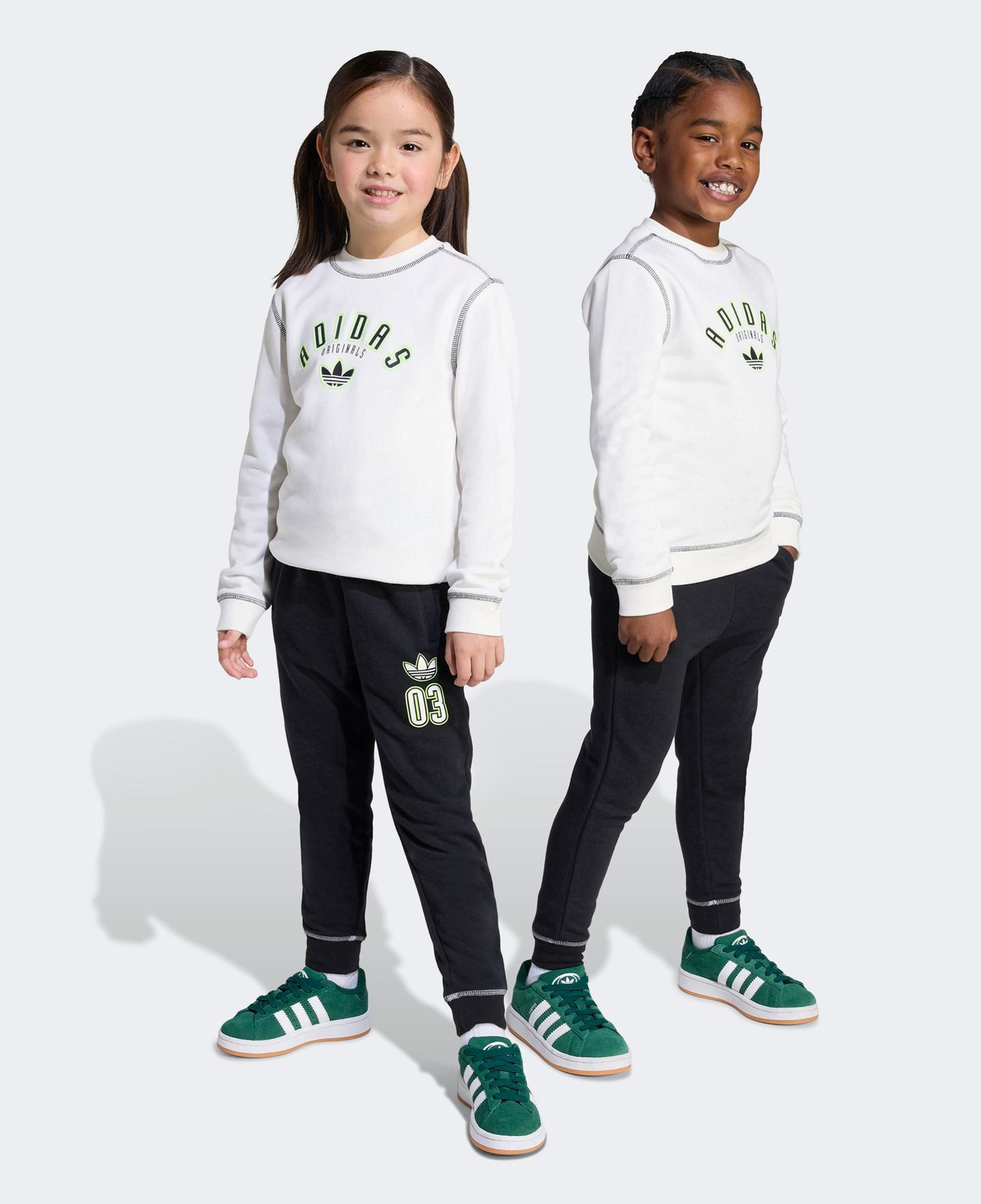 adidas Cre Set Çocuk Beyaz Eşofman Takımı