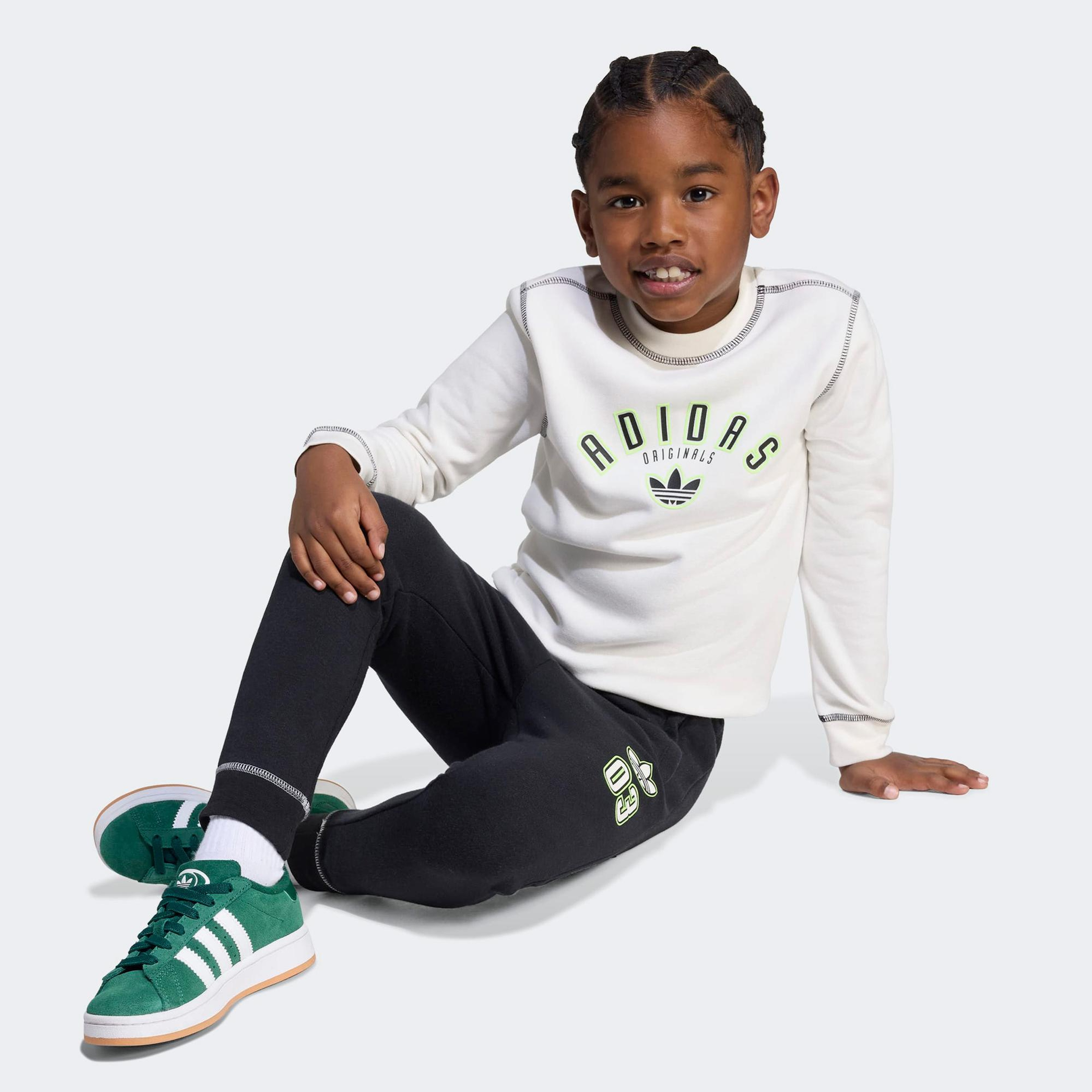 adidas Cre Set Çocuk Beyaz Eşofman Takımı