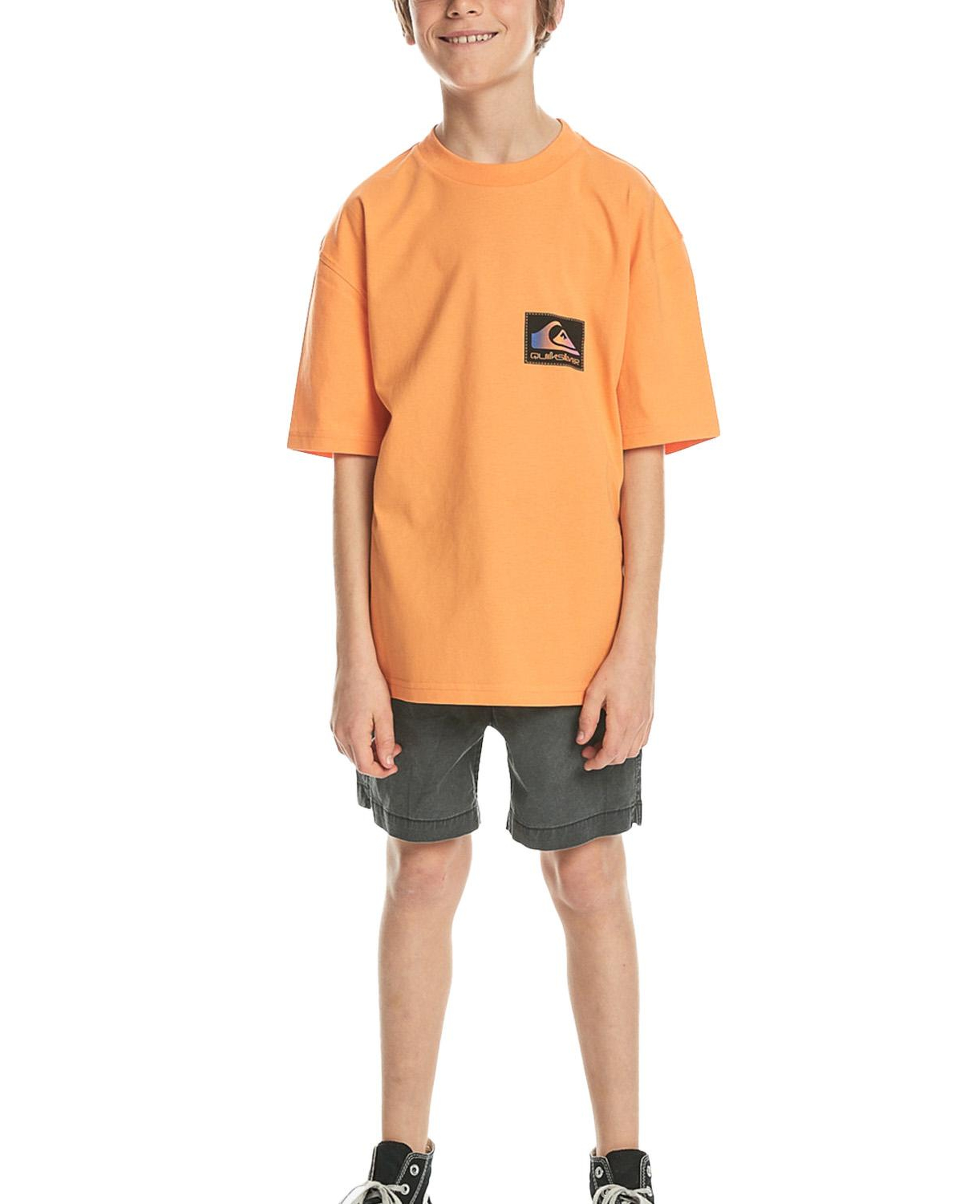 Quiksilver Back Flash Youth Erkek Çocuk Turuncu Tişört
