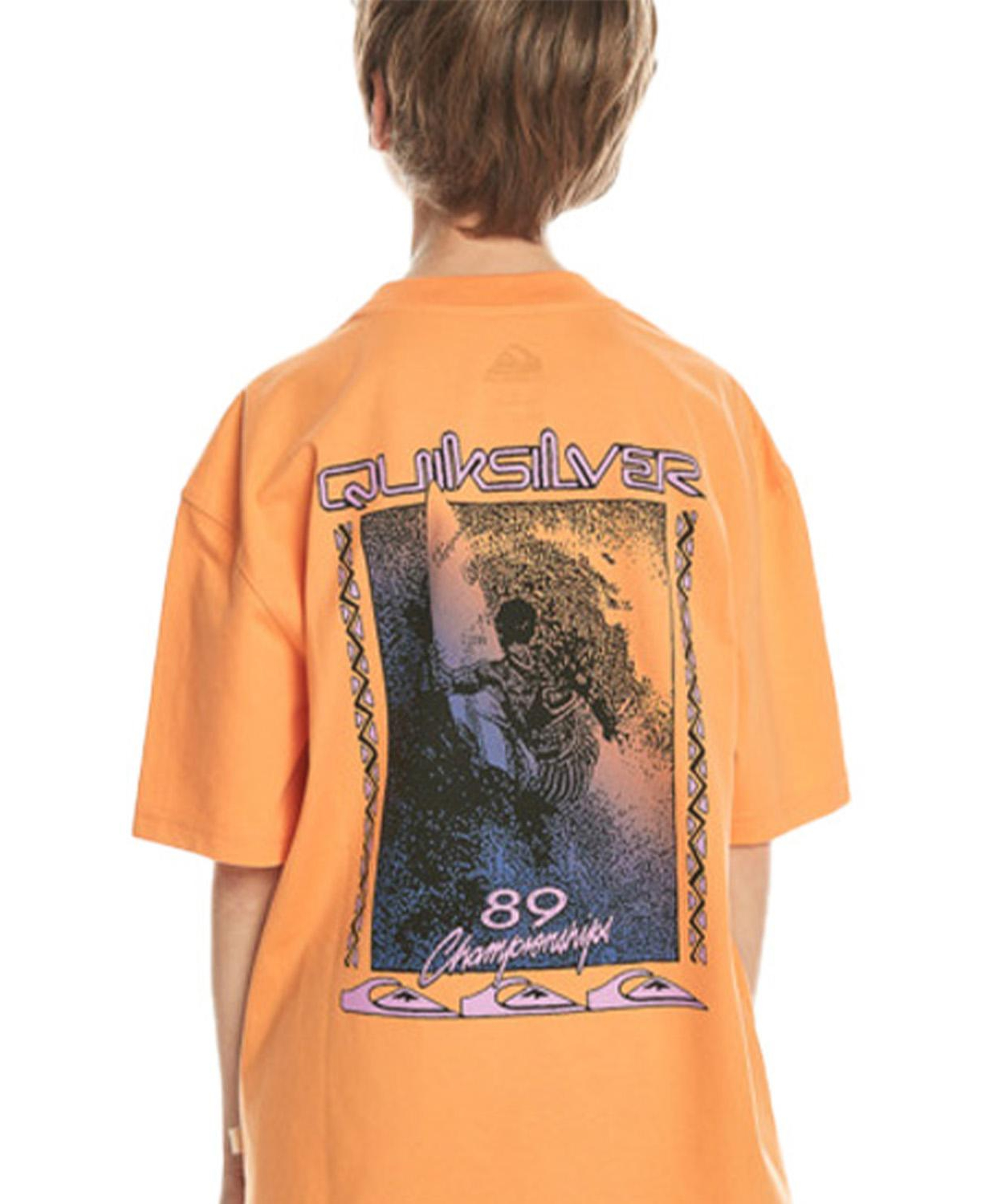 Quiksilver Back Flash Youth Erkek Çocuk Turuncu Tişört
