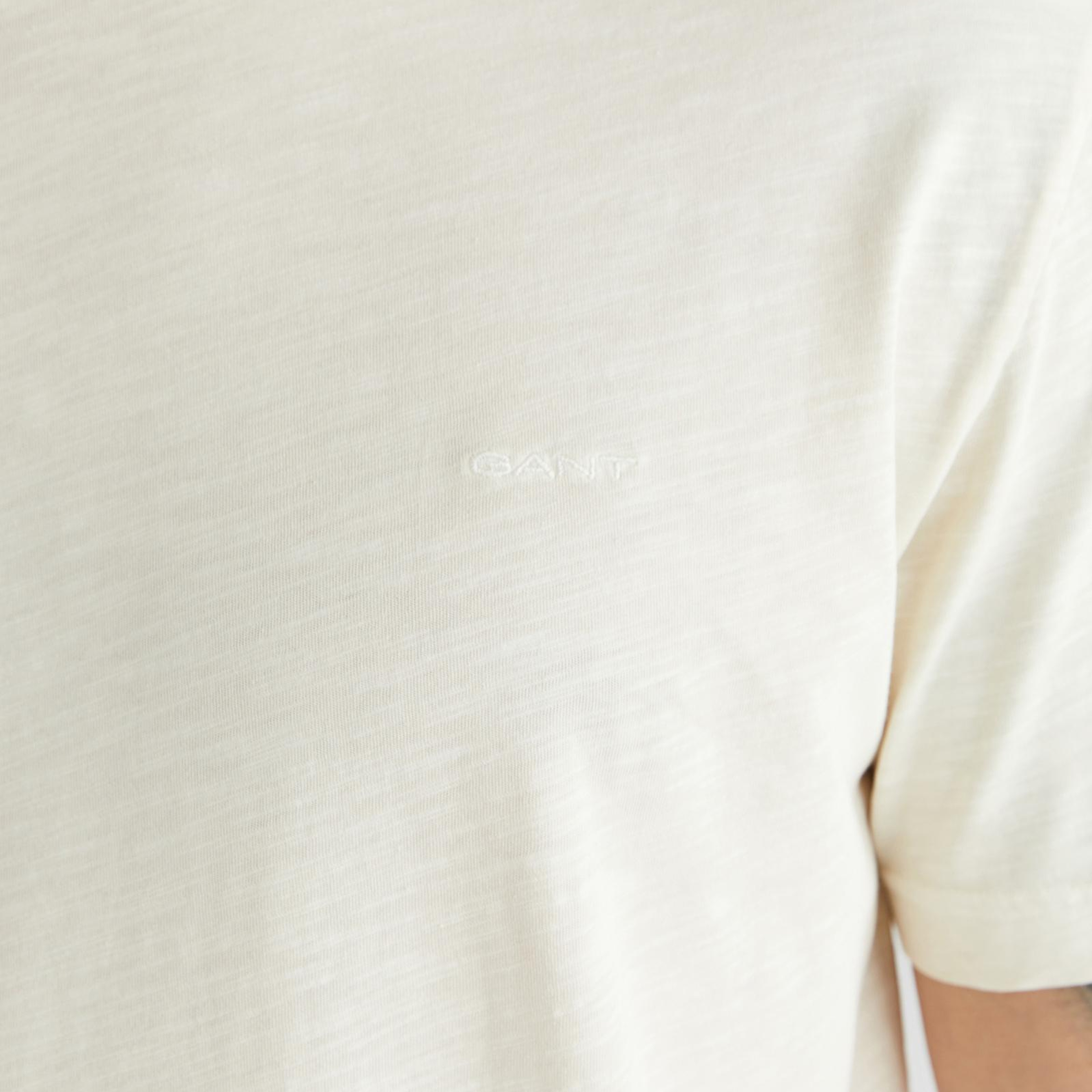 GANT Erkek Bej Baskılı Kısa Kollu T-Shirt