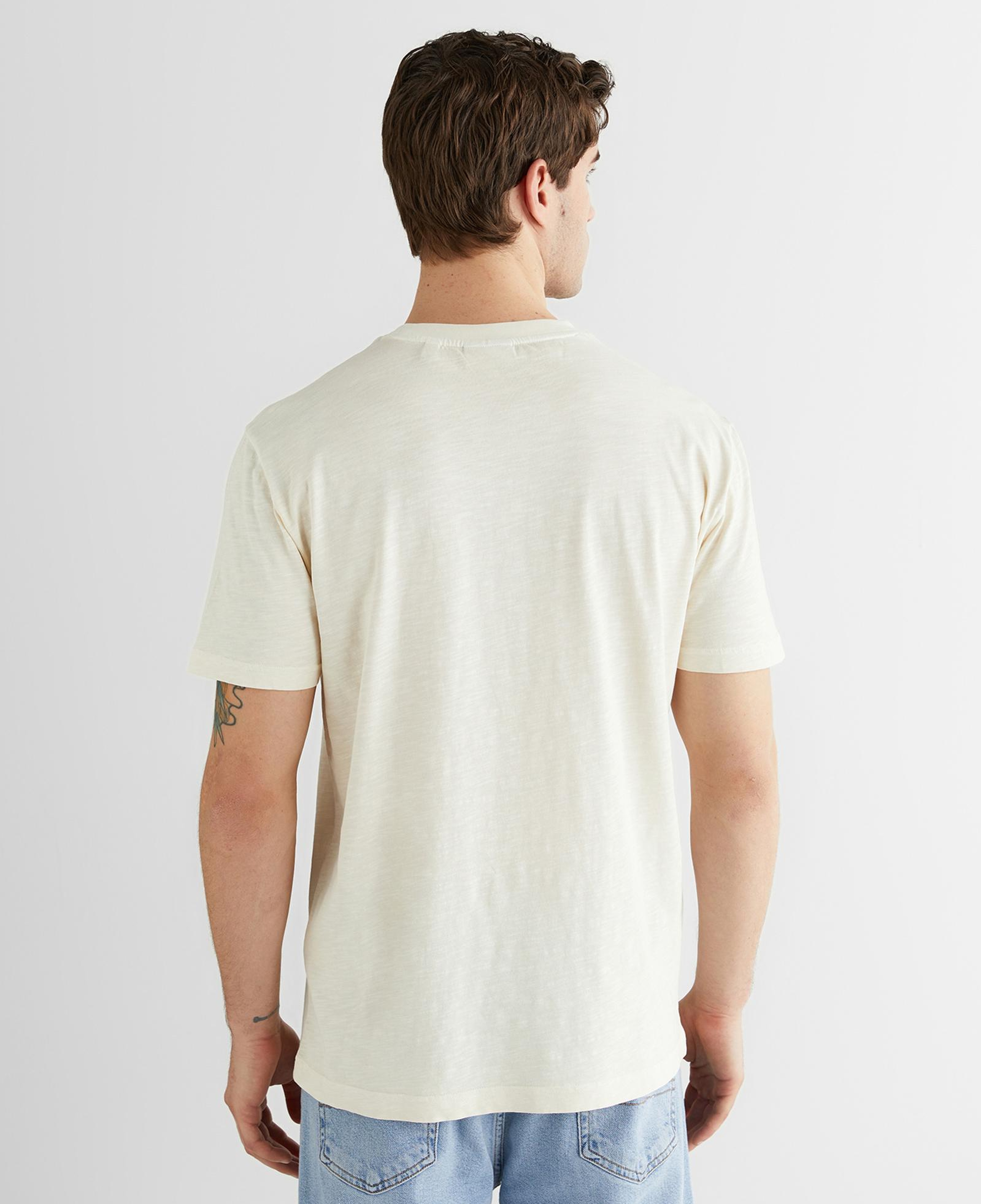 GANT Erkek Bej Baskılı Kısa Kollu T-Shirt