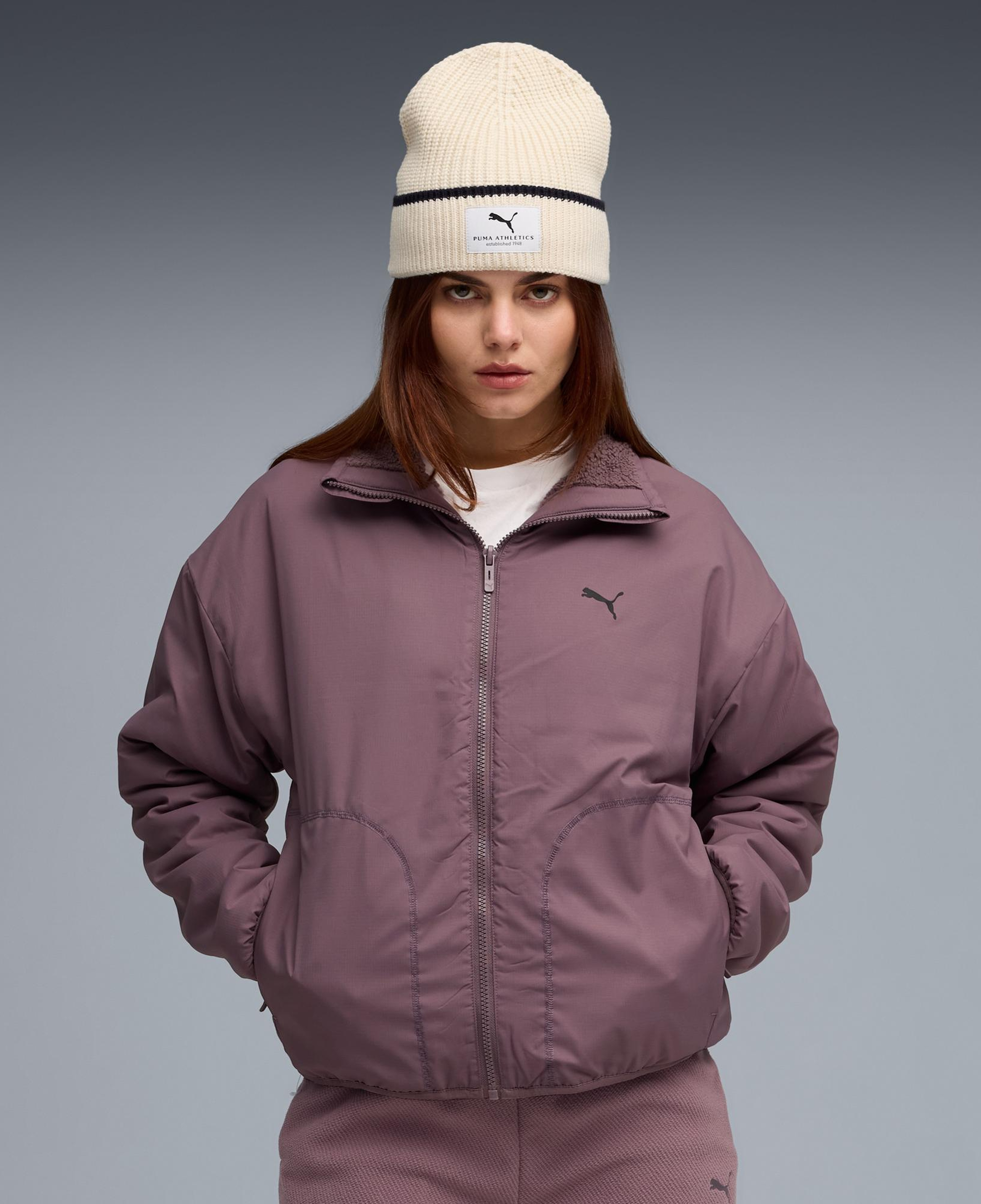 Puma Reversible Kadın Mor Ceket