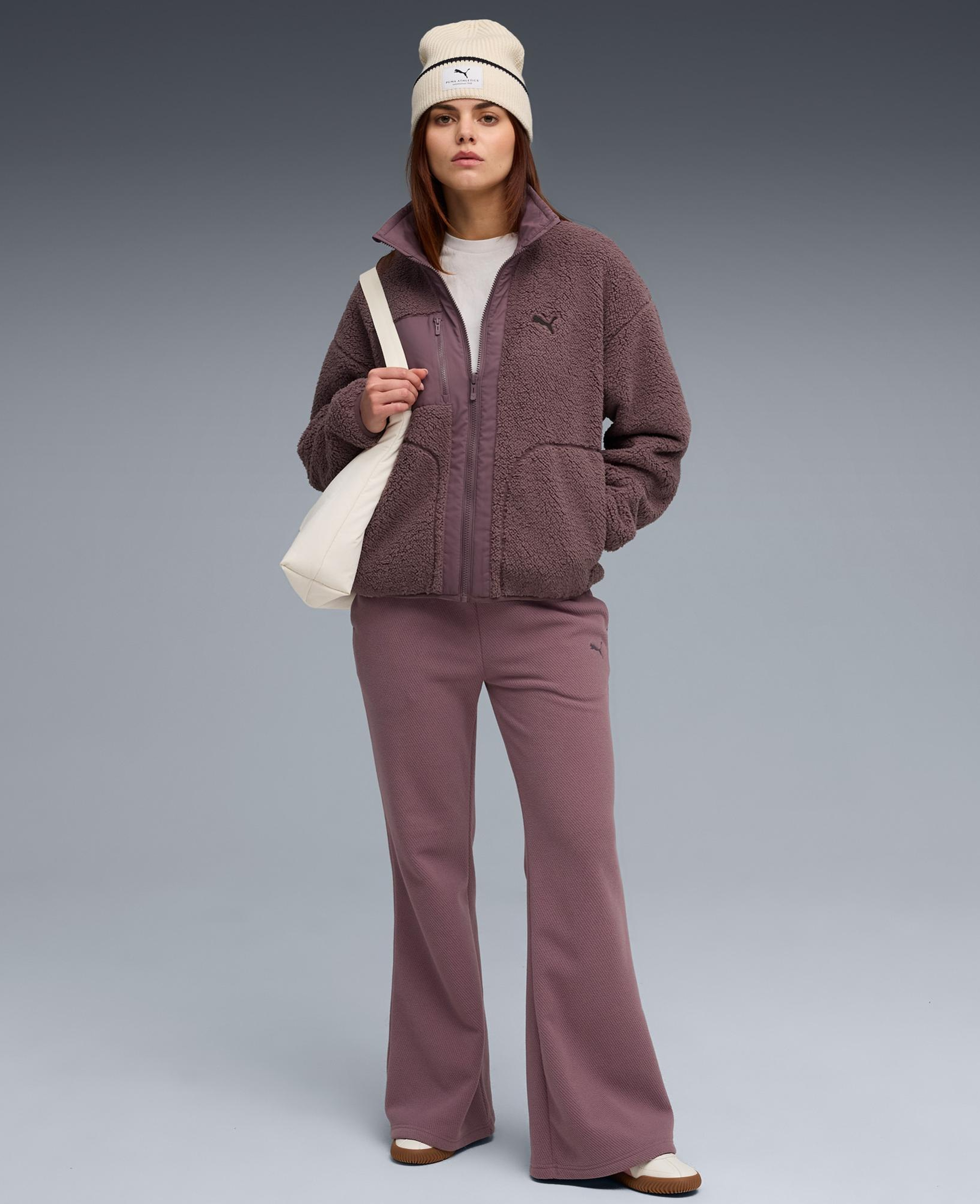 Puma Reversible Kadın Mor Ceket