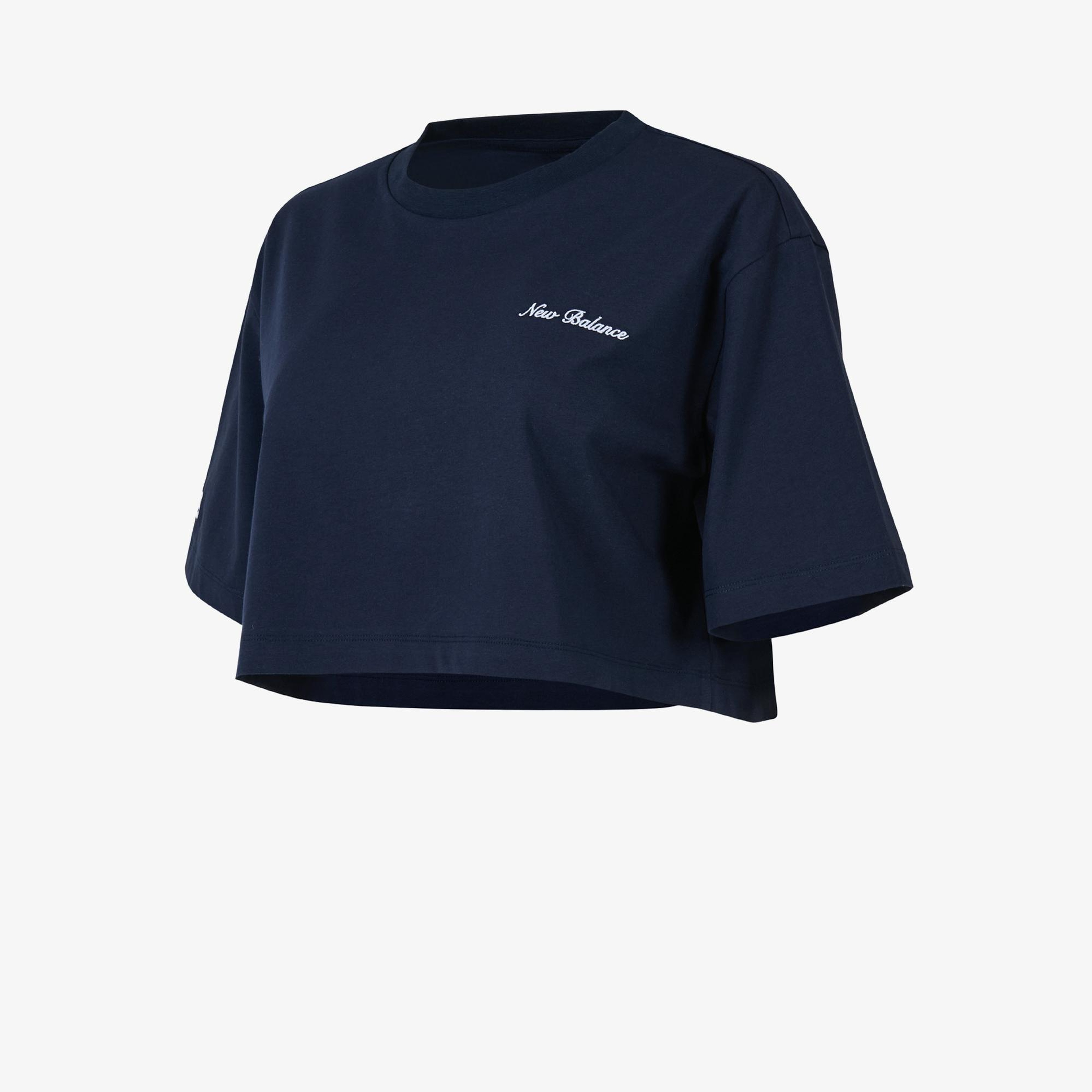 New Balance WNT1609 Lifestyle Kadın Lacivert T-Shirt