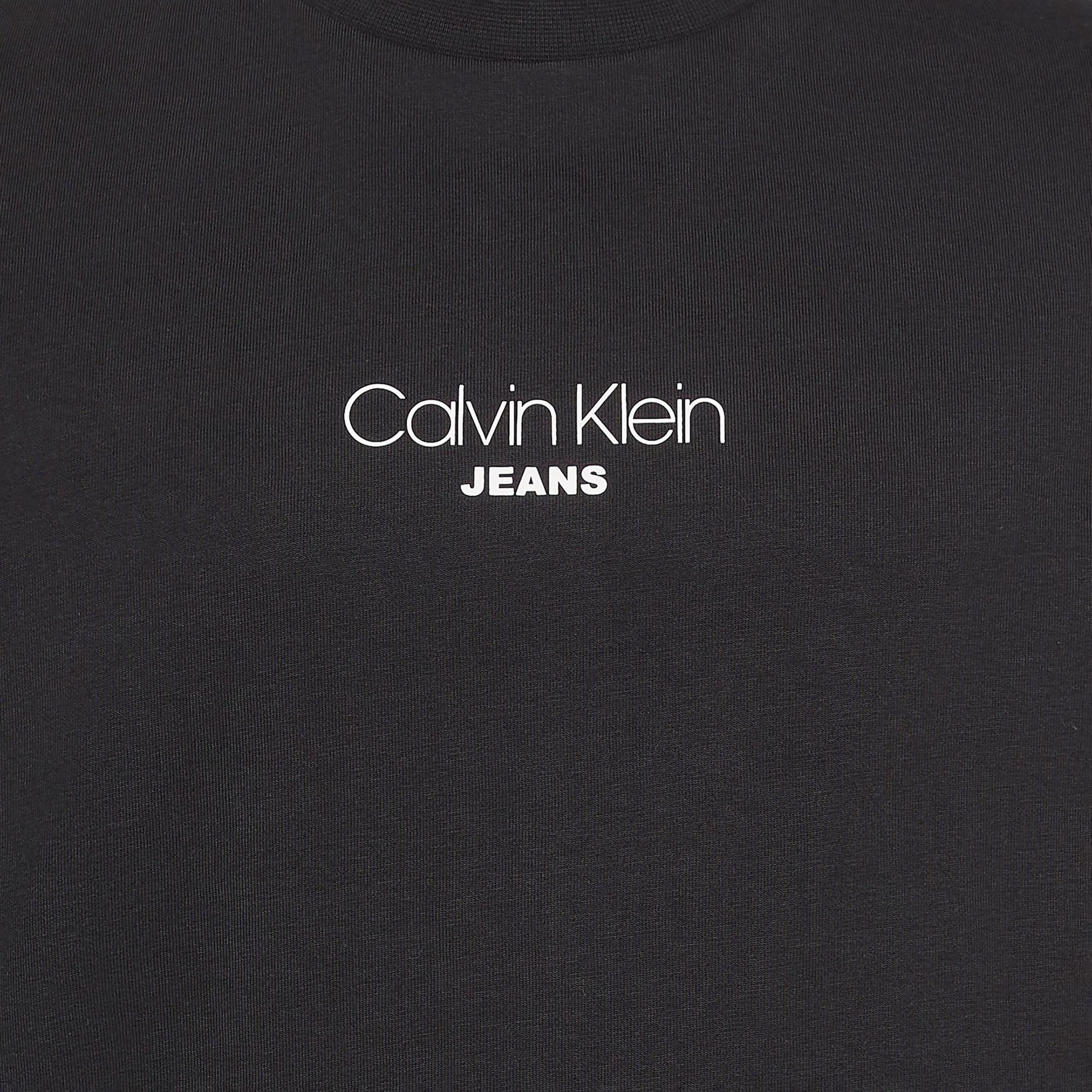 Calvin Klein Relaxed Fit Graphic  Erkek Siyah T-Shirt