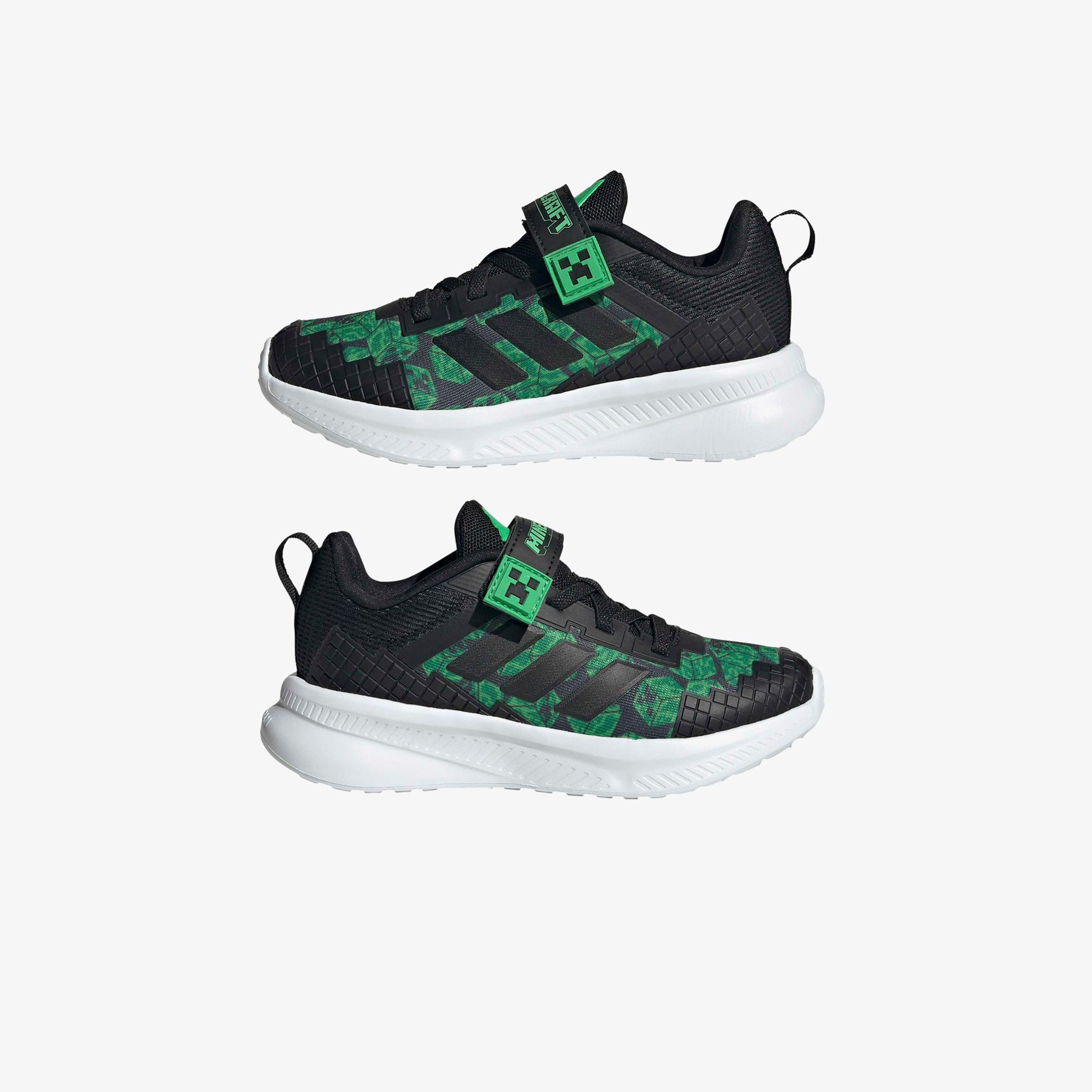 adidas Minecraft Fortarun El Çocuk Siyah Spor Ayakkabı