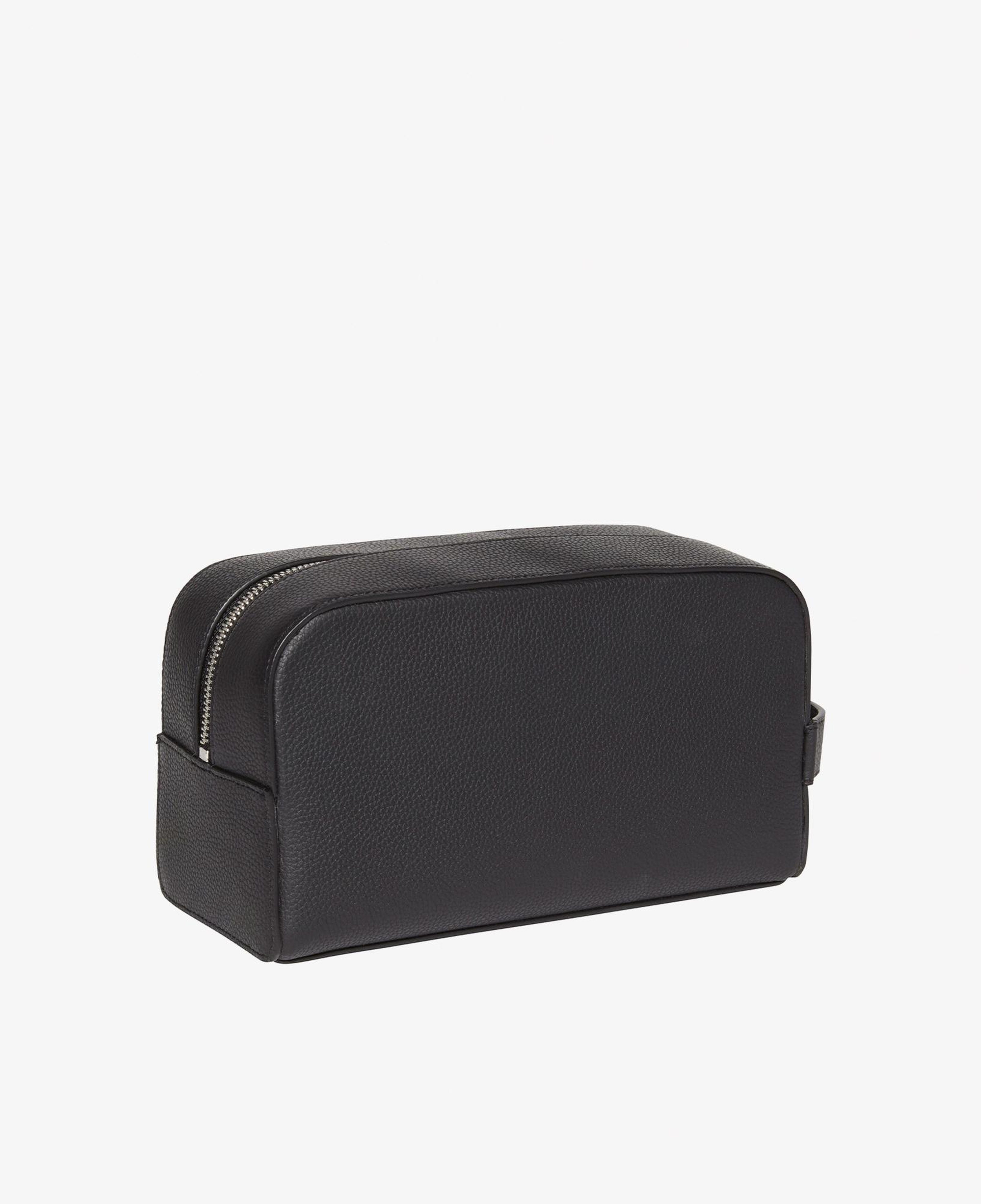 Calvin Klein Foil Emboss Dopp Kit Erkek Siyah El Çantası